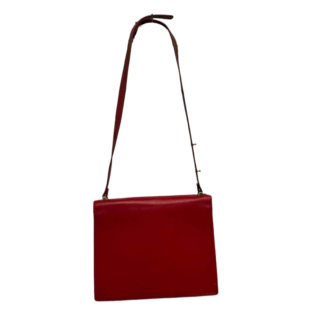 LOUIS VUITTON/Hand Bag/Leather/RED/EMBOSSED LV view 2