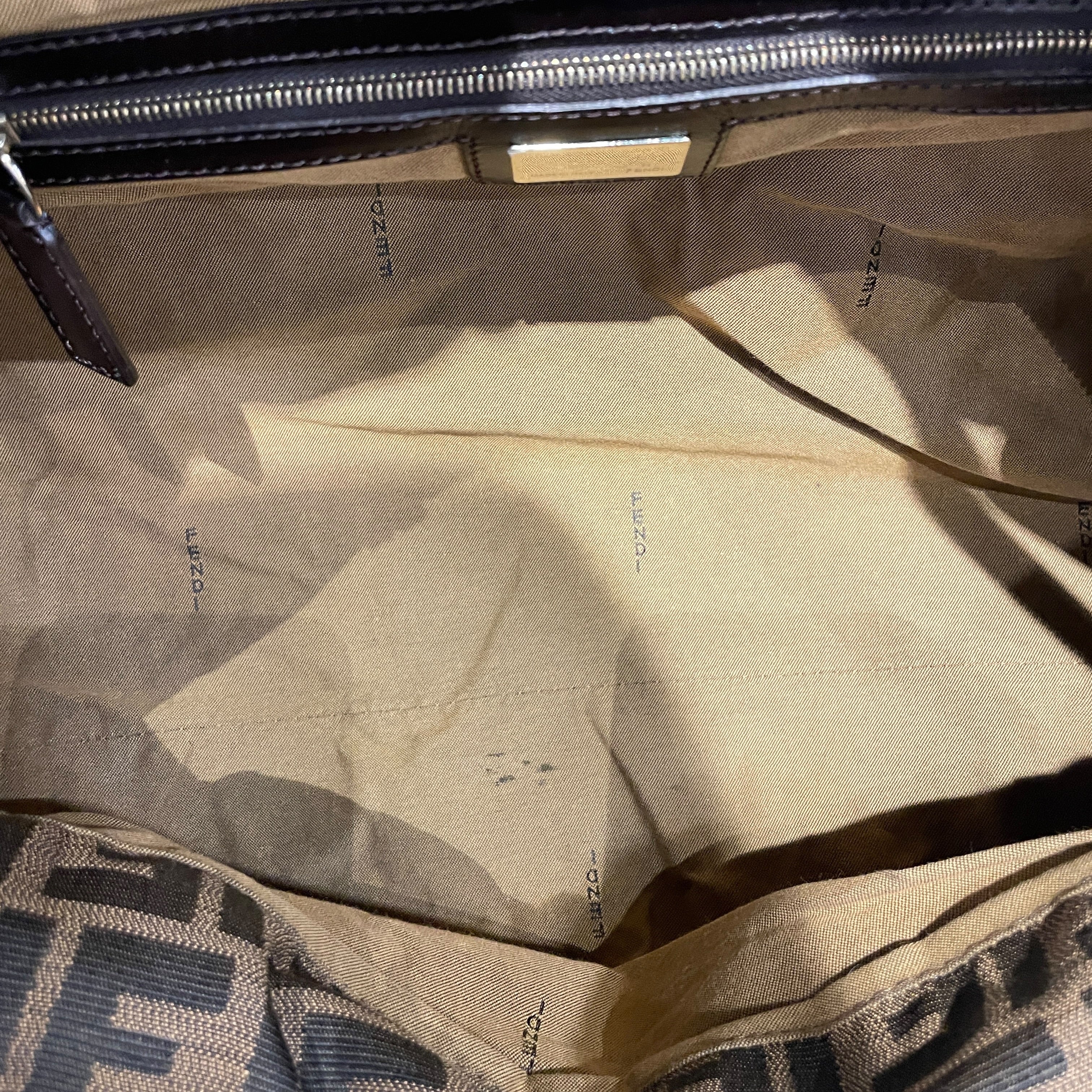 FENDI/Tote Bag/All Over Print/Cotton/BRW/ZUCCA view 5