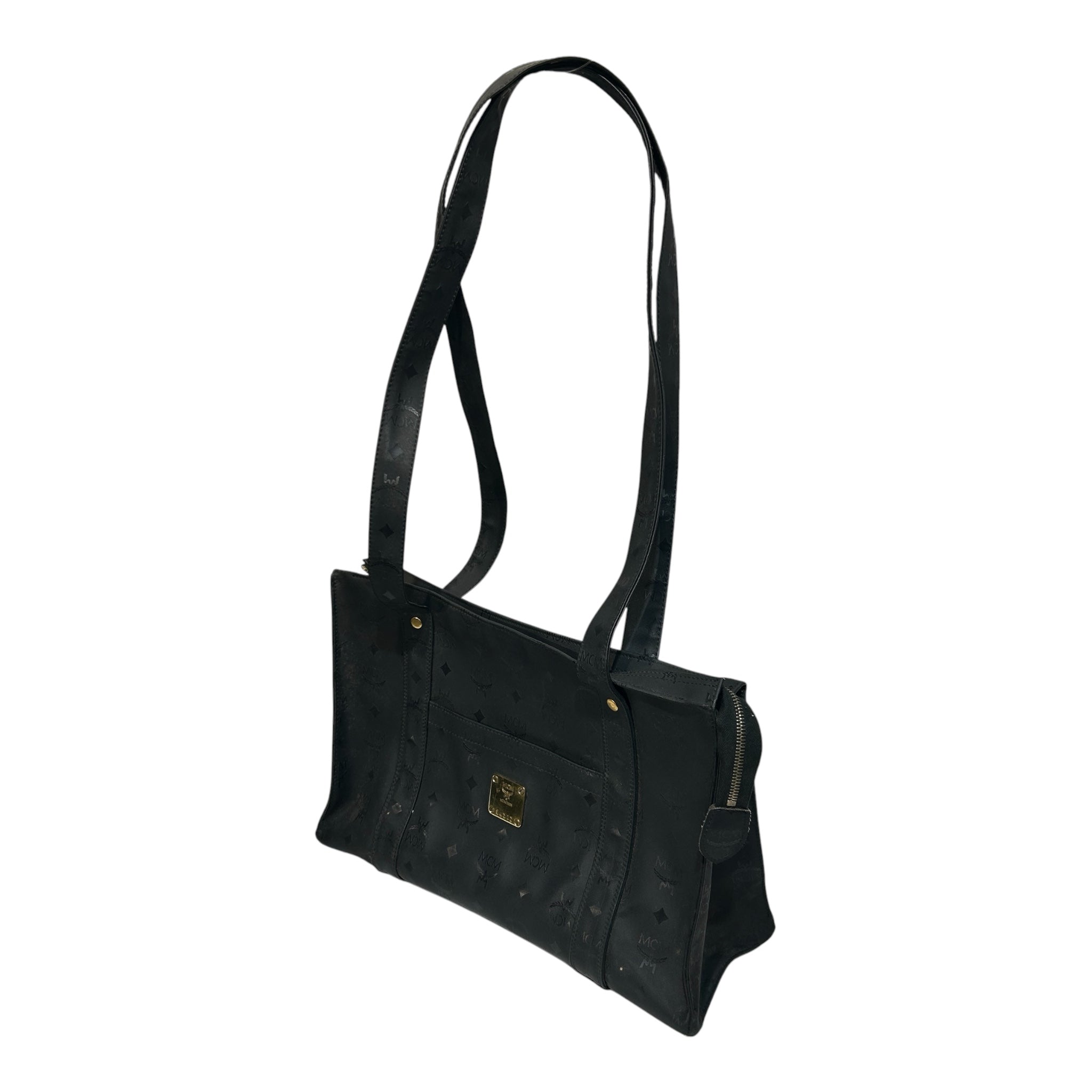 MCM/Bag/Monogram/Nylon/BLK/VINTAGE TOTE view 6
