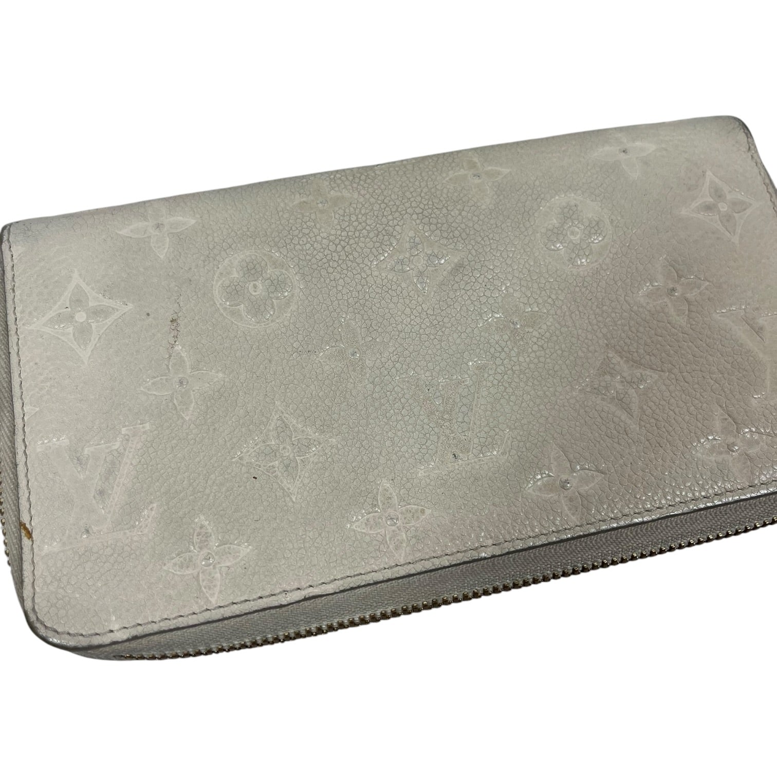 LOUIS VUITTON/Long Wallet/Leather/WHT/Monogram Long Wallet view 2