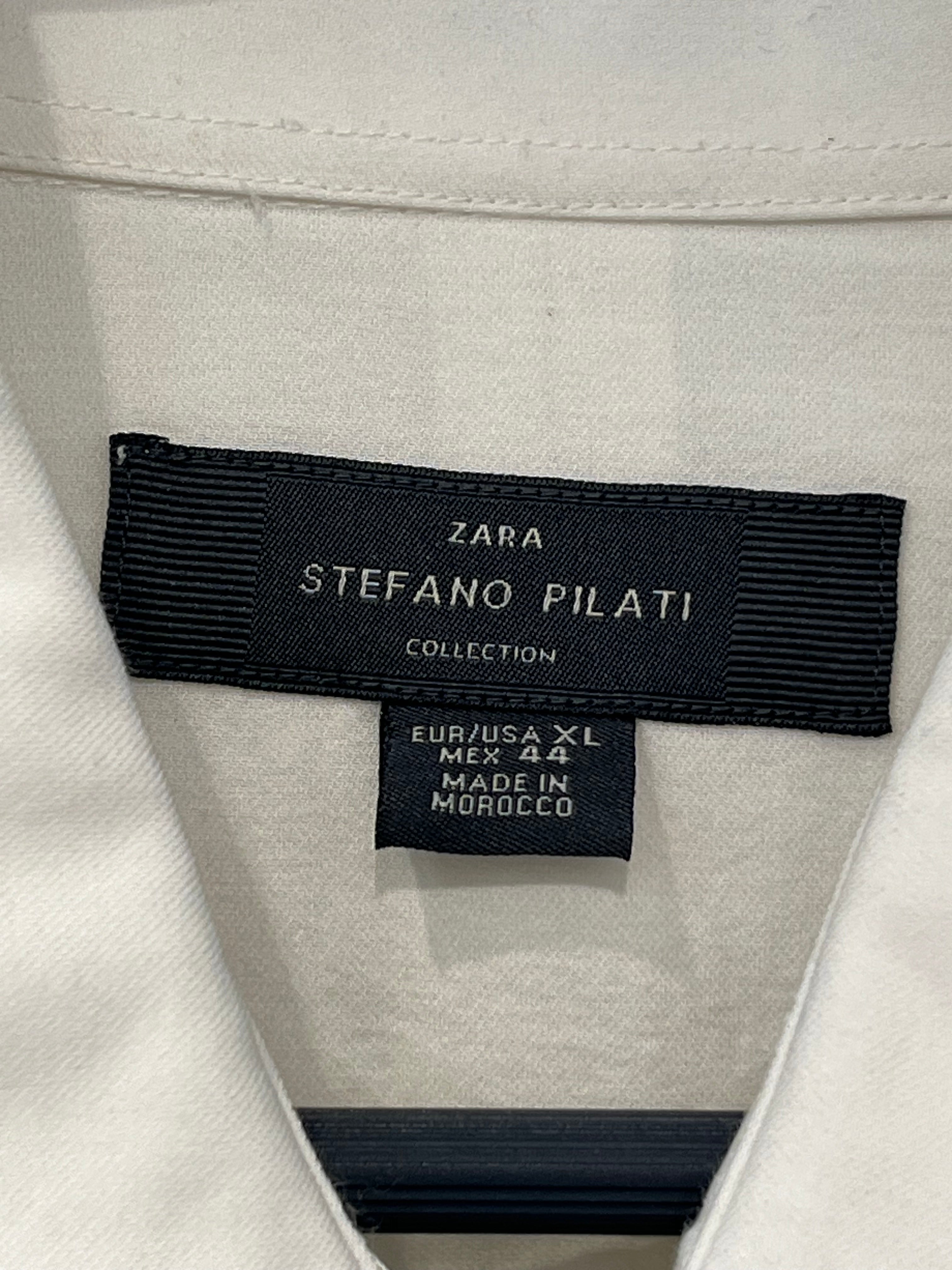 ZARA/LS Shirt/XL/Cotton/WHT/STEFANO PILATI COLLAB view 3