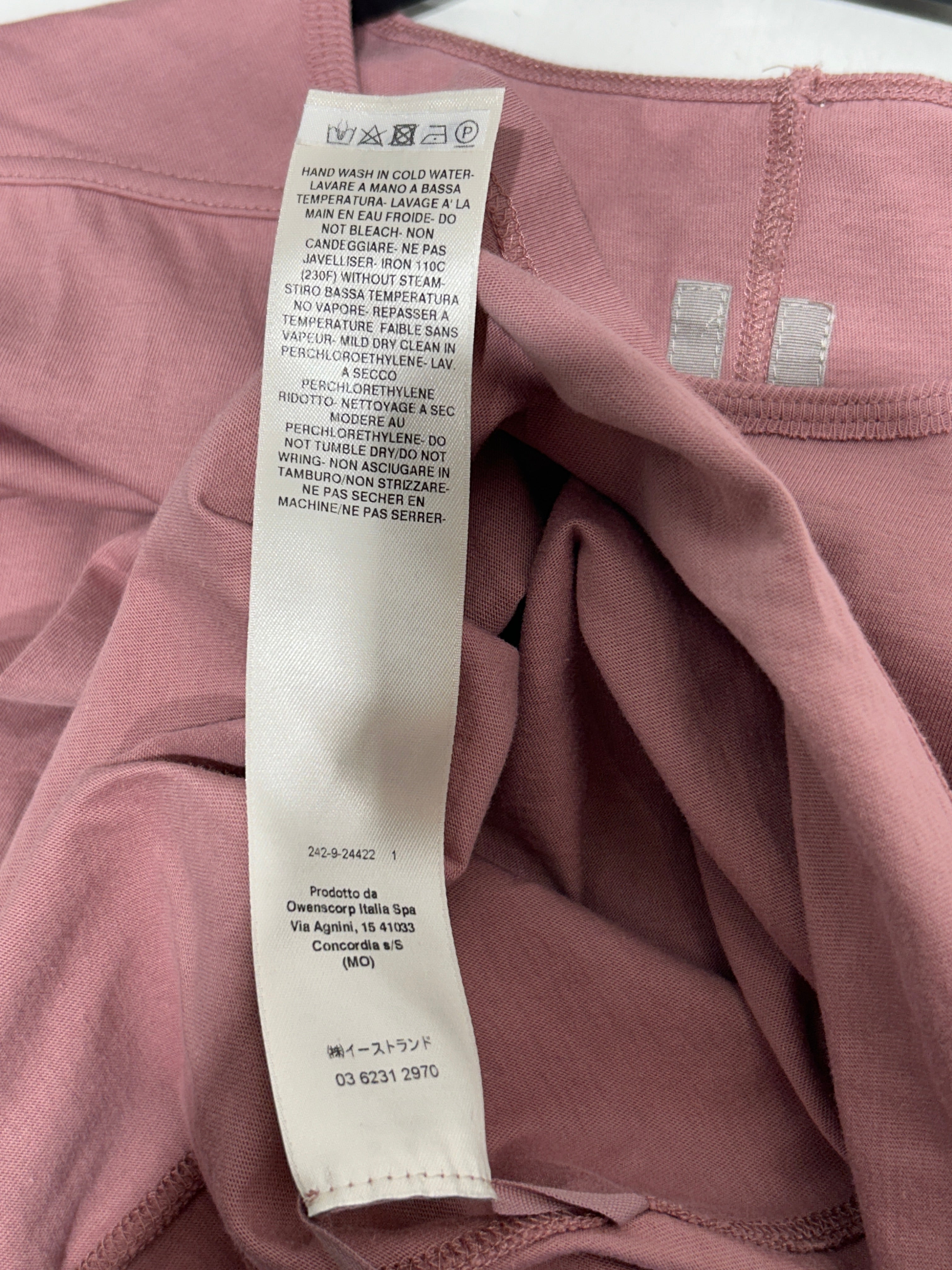 Rick Owens/T-Shirt/42/Cotton/PNK/LIDO 24 view 4
