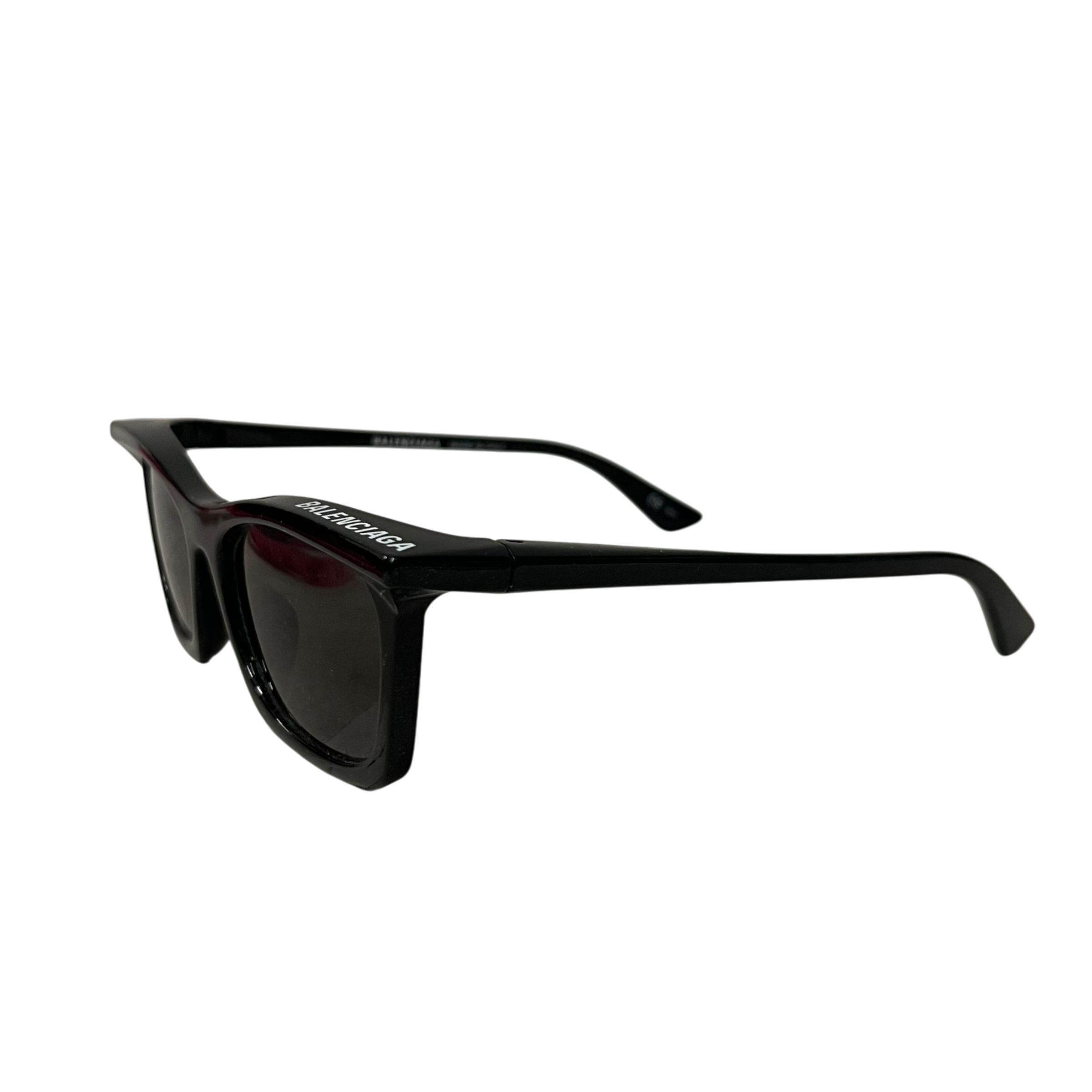 BALENCIAGA/Sunglasses/Celluloid/BLK/on frame view 3