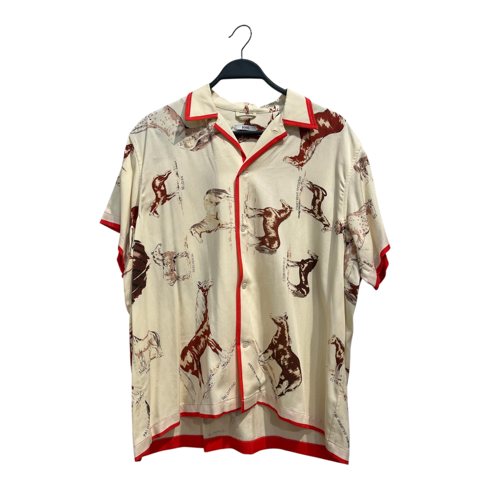 BODE/SS Shirt/XL/CRM/All Over Print/HORSES AND DIRT view 1