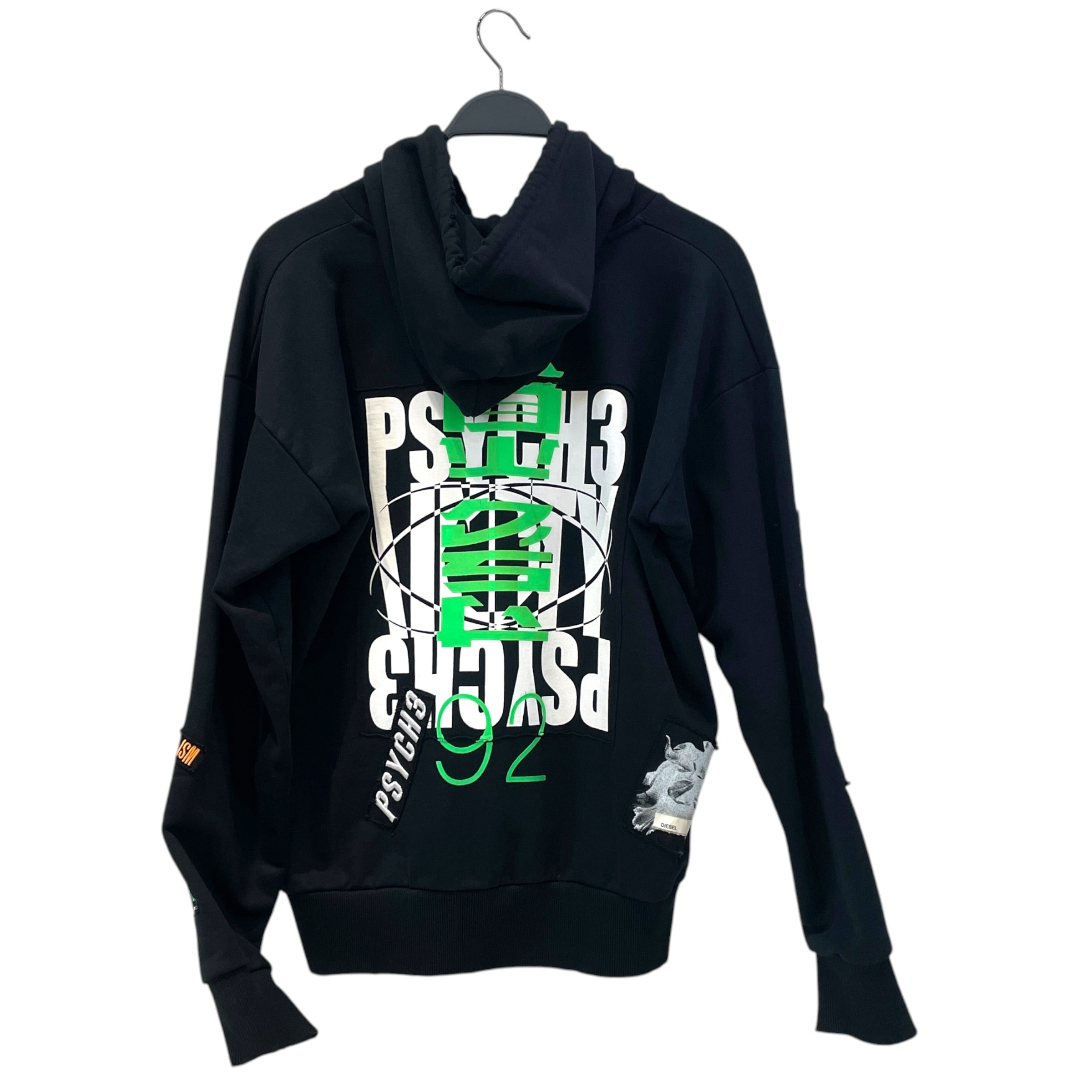 DIESEL/Hoodie/S/Cotton/BLK/ view 2