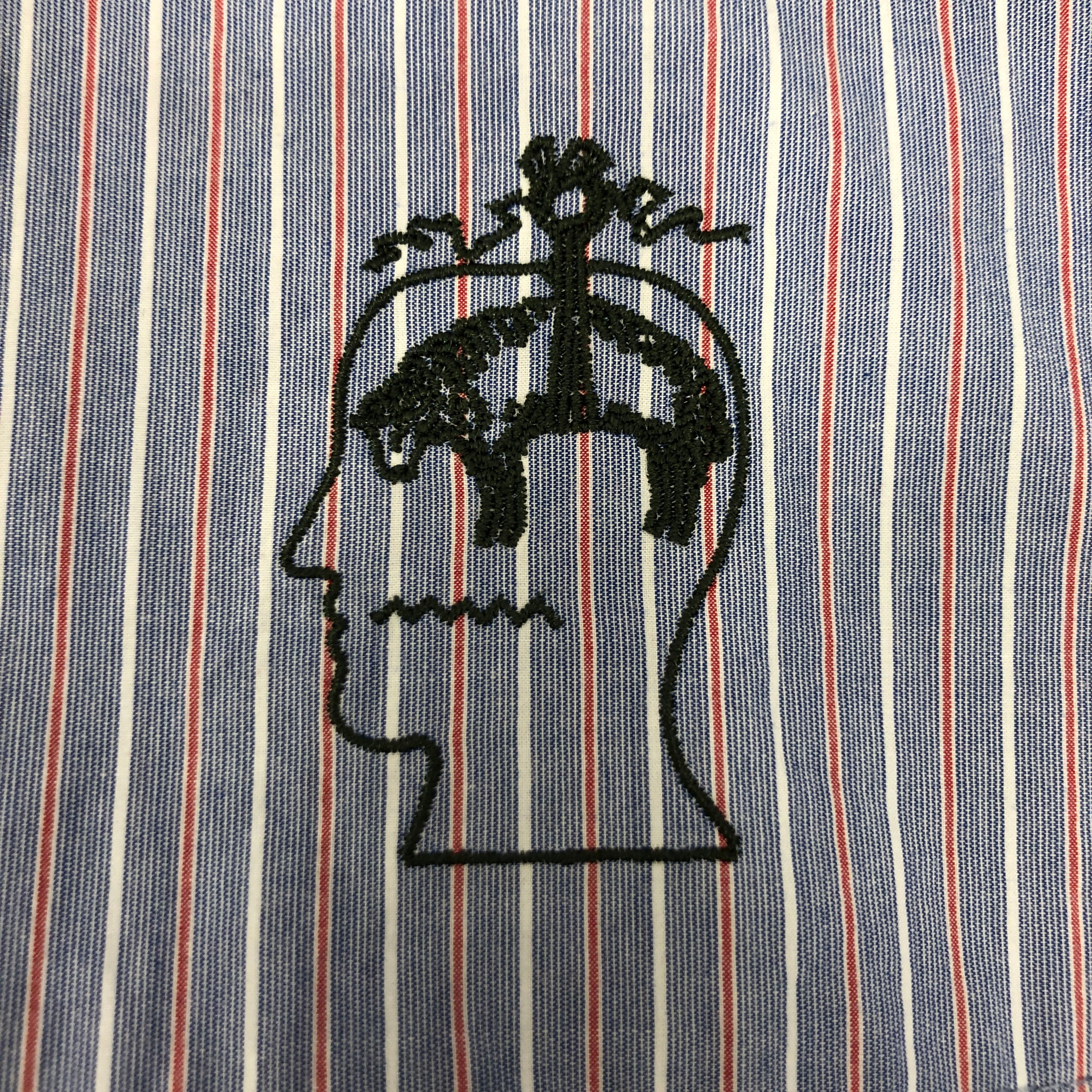 Brain Dead/BROOKS BROTHERS/LS Shirt/M/Cotton/BLU/Stripe/ view 3