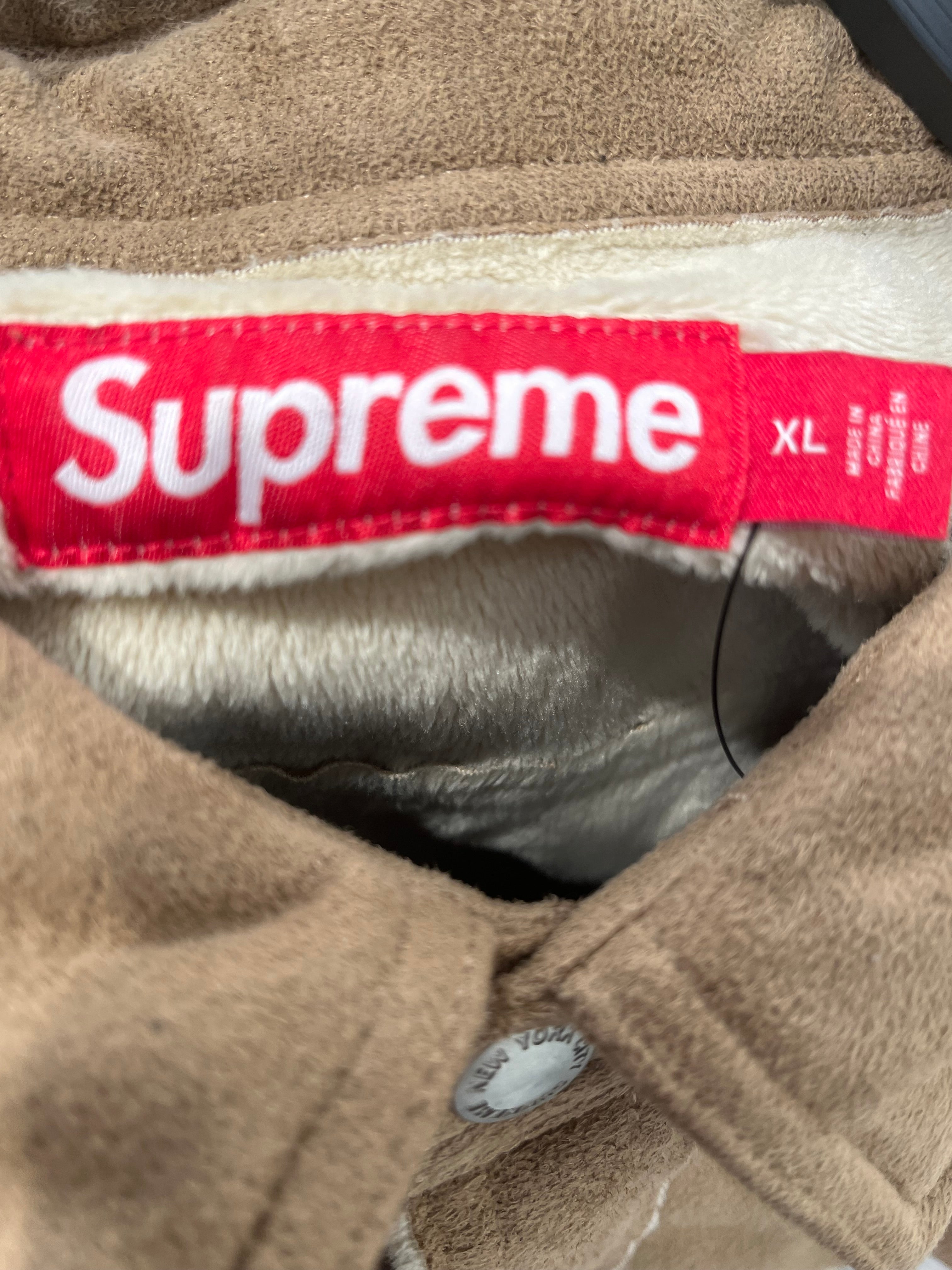 Supreme/Jacket/XL/Polyester/BRW/FAUX SUEDE SNAP SHIRT FW25 view 6