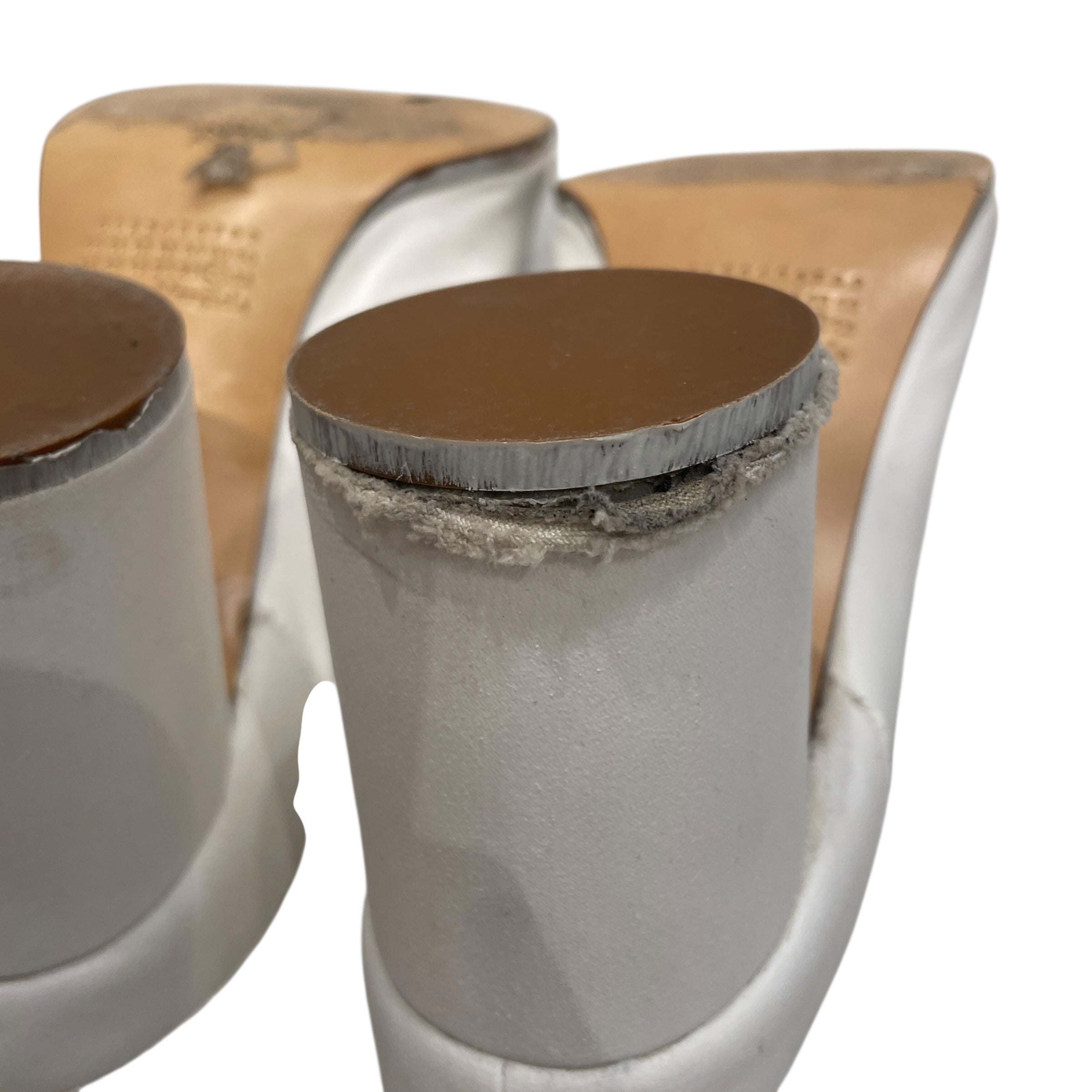 Maison Margiela/PLAIN WHT BLOCK HEEL/ view 6