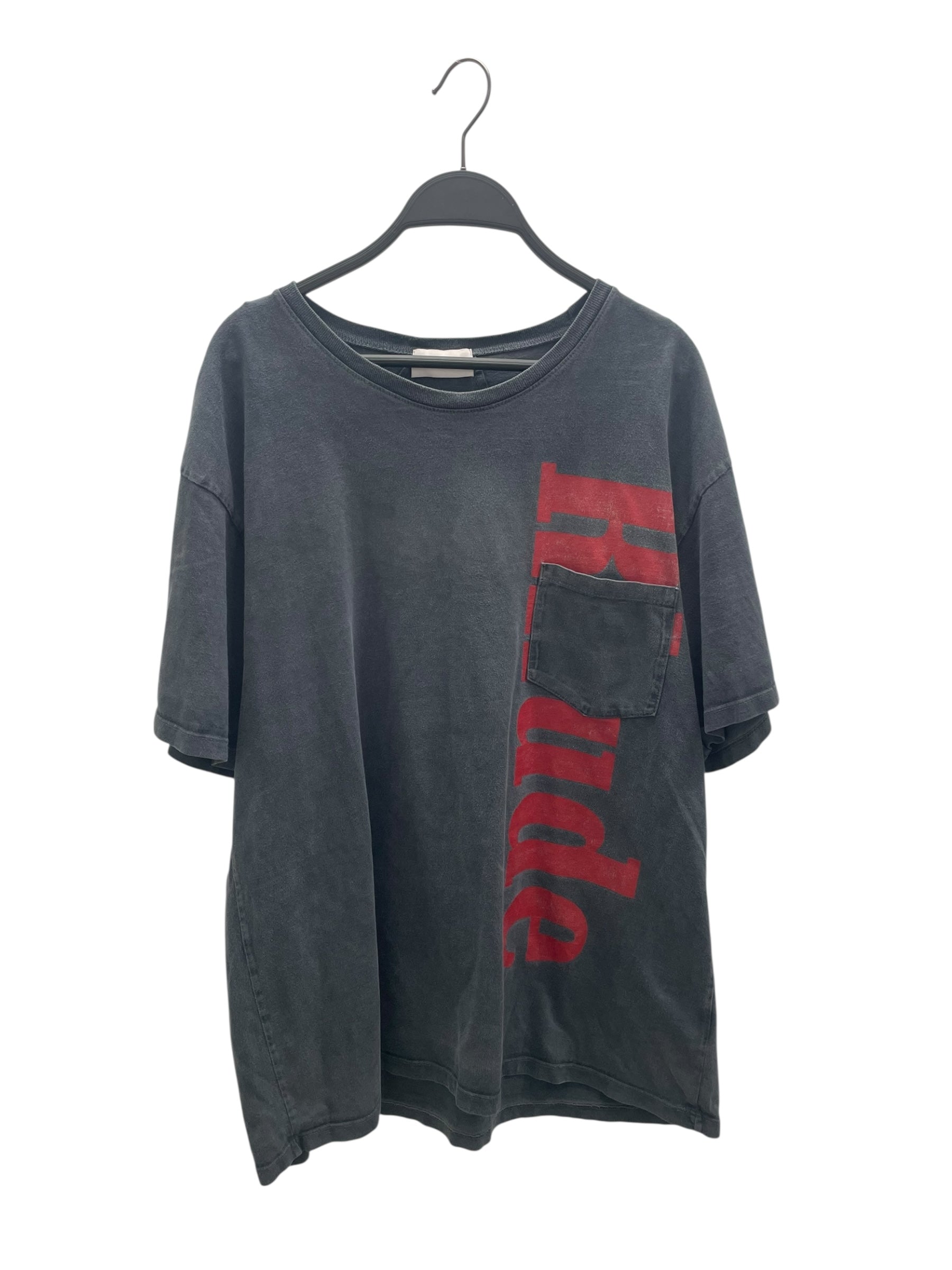 RHUDE/T-Shirt/M/Cotton/GRY/RHUDE DOWN FRONT view 1