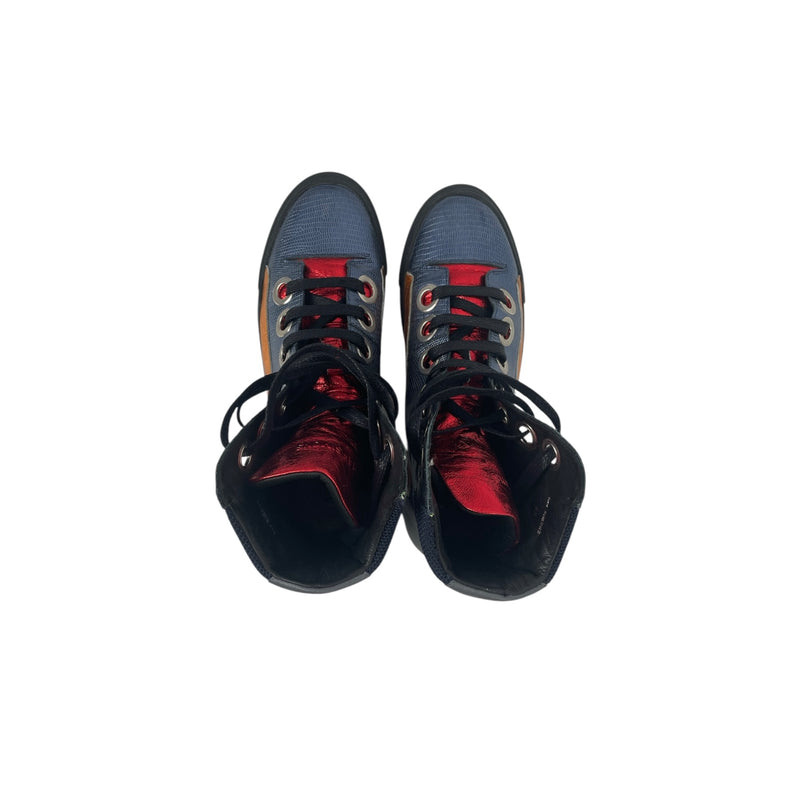 RAF SIMONS/adidas/Hi-Sneakers/EU 43/Cotton/BLU/HIGH TOP SHOE
