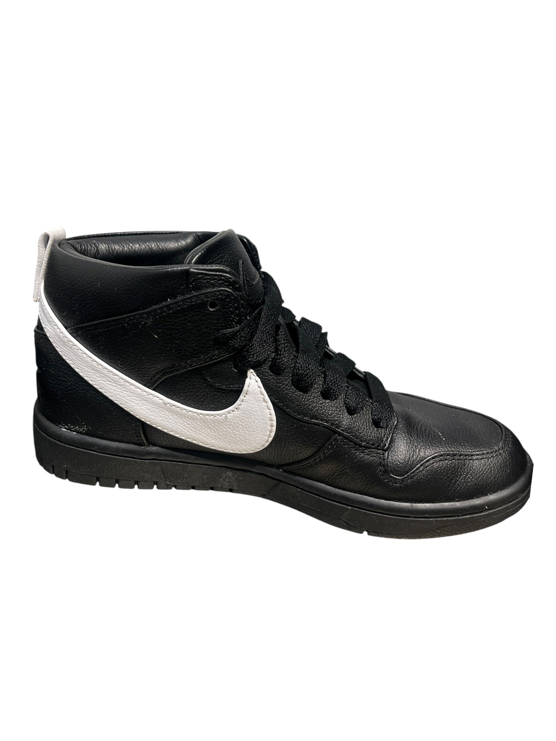RICARDO TISCI /NIKE/Hi-Sneakers/US 6/Leather/BLK/COLLAB MID TOP view 4