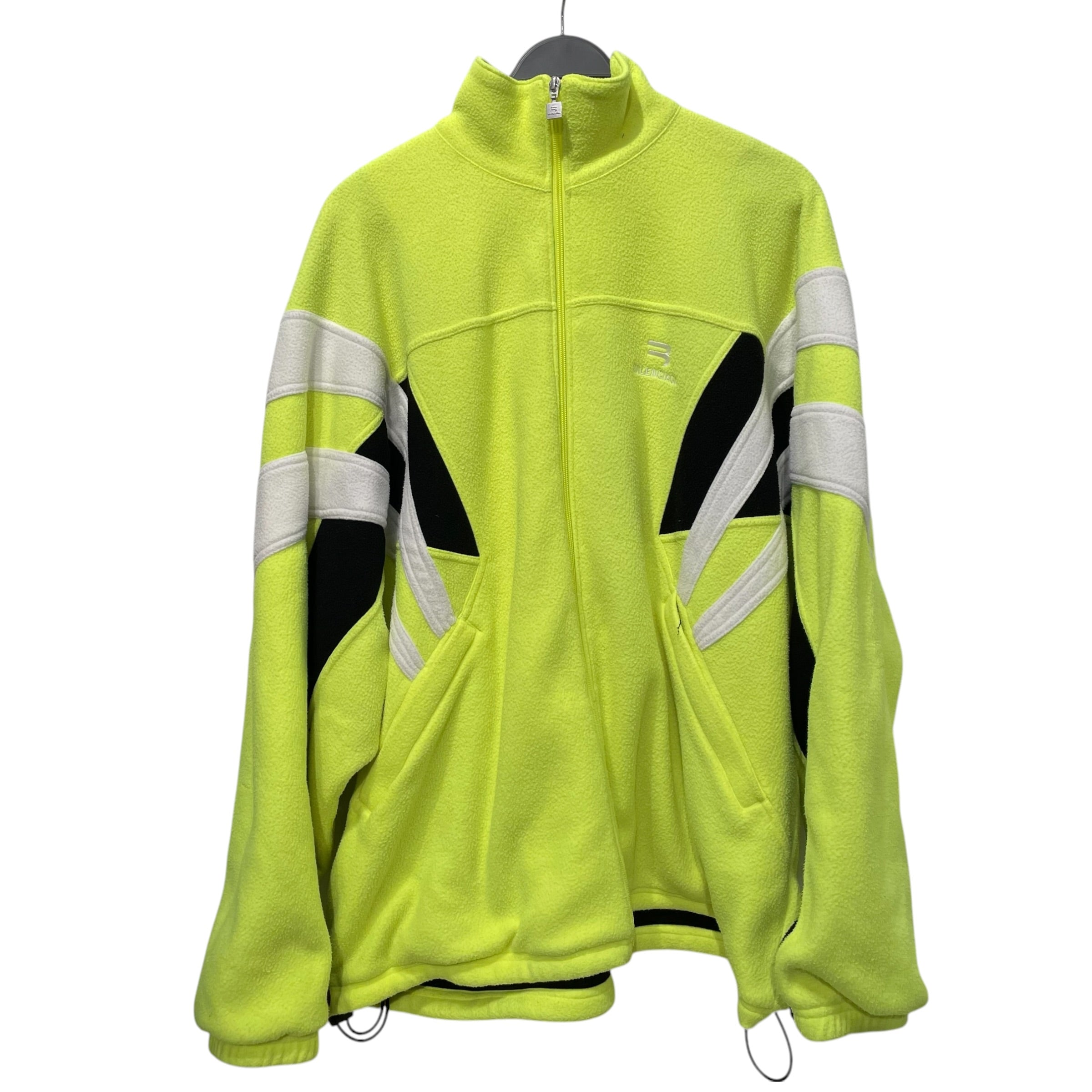 BALENCIAGA/Fleece Jkt/S/Polyester/YEL/2021 SPORTY B BLK/WHITE view 1