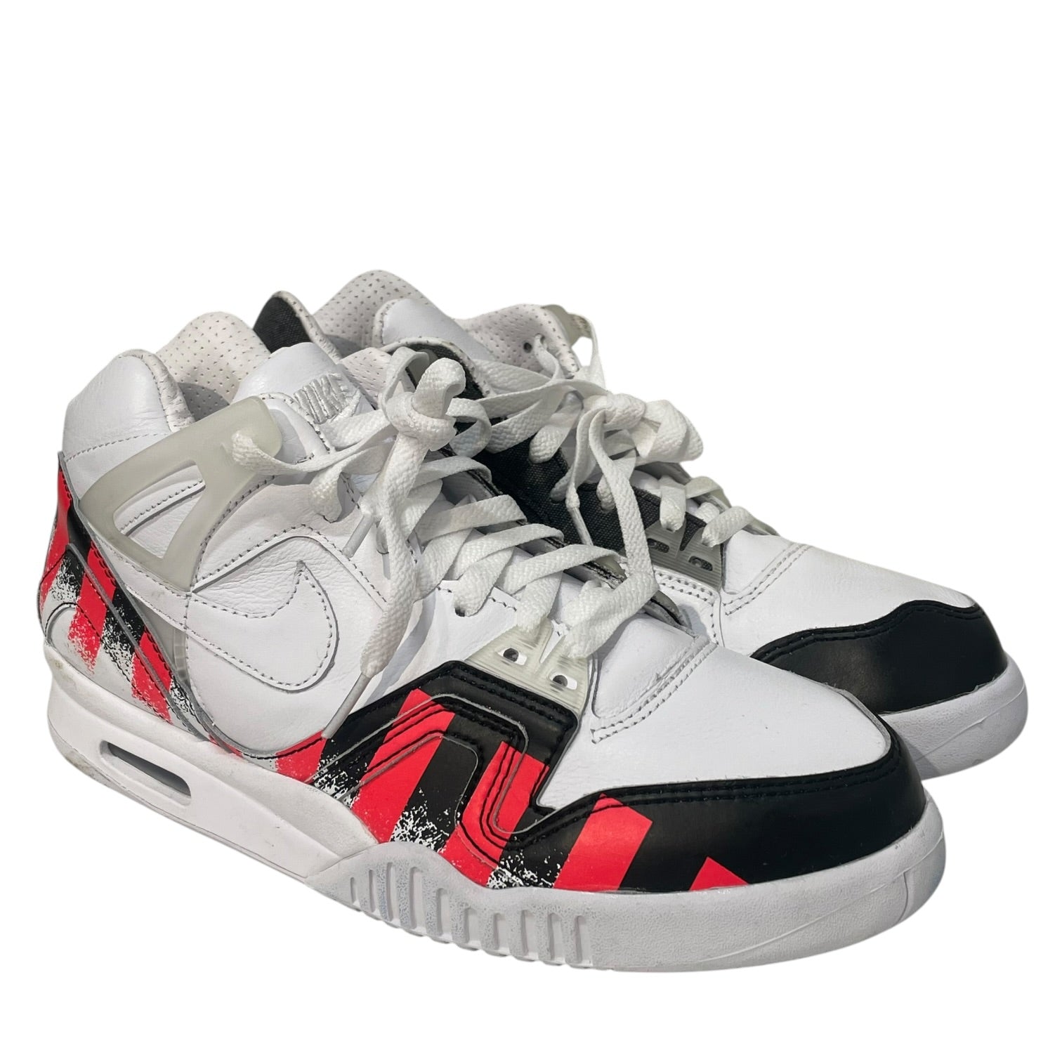 NIKE/Hi-Sneakers/US 9/Stripe/Leather/WHT/621358-116 view 1