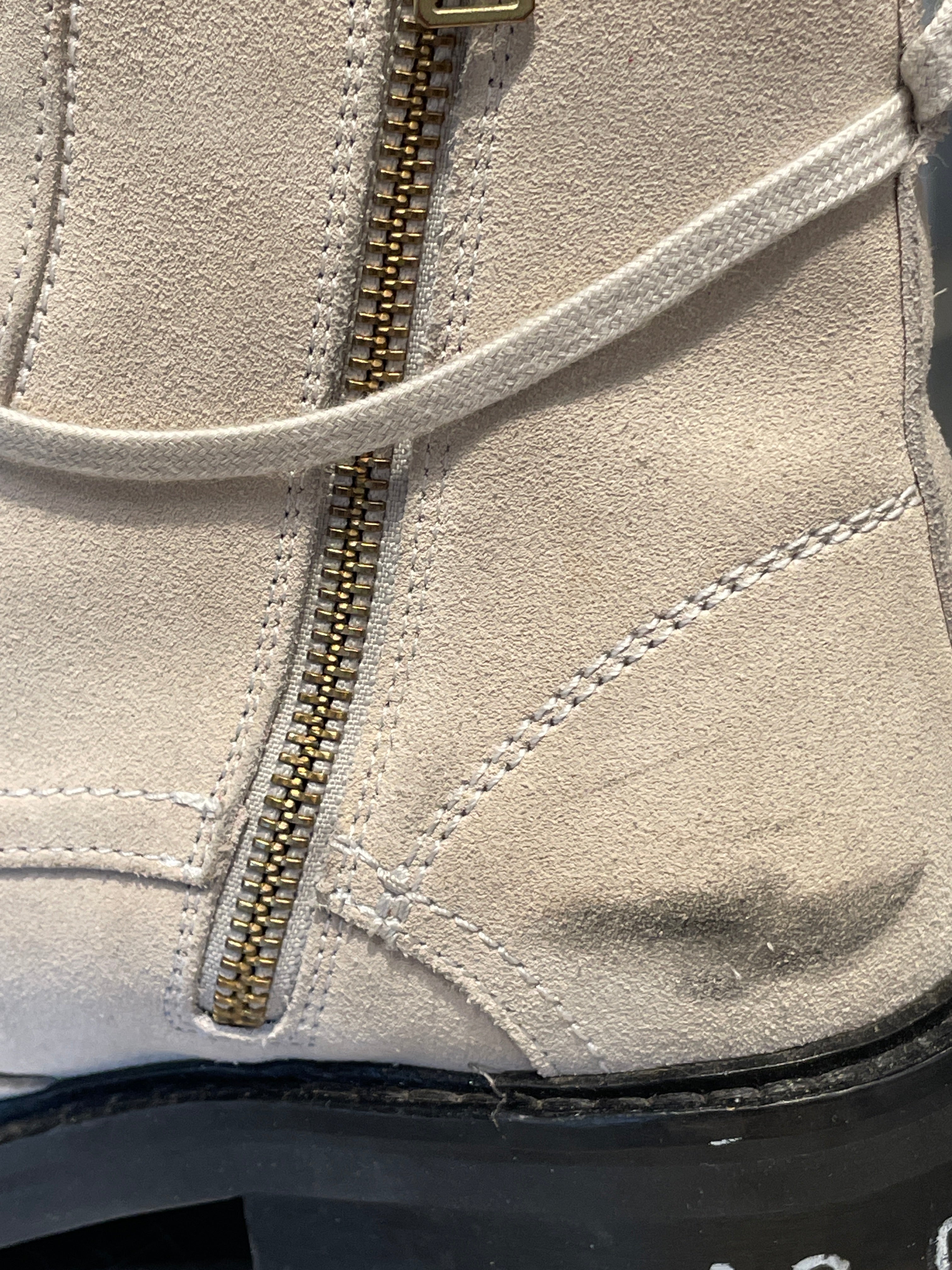 ALLSAINTS/Lace Up Boots/US 9/Suede/CRM/DONITA COMBAT BOOTS/ BUCKLE view 3