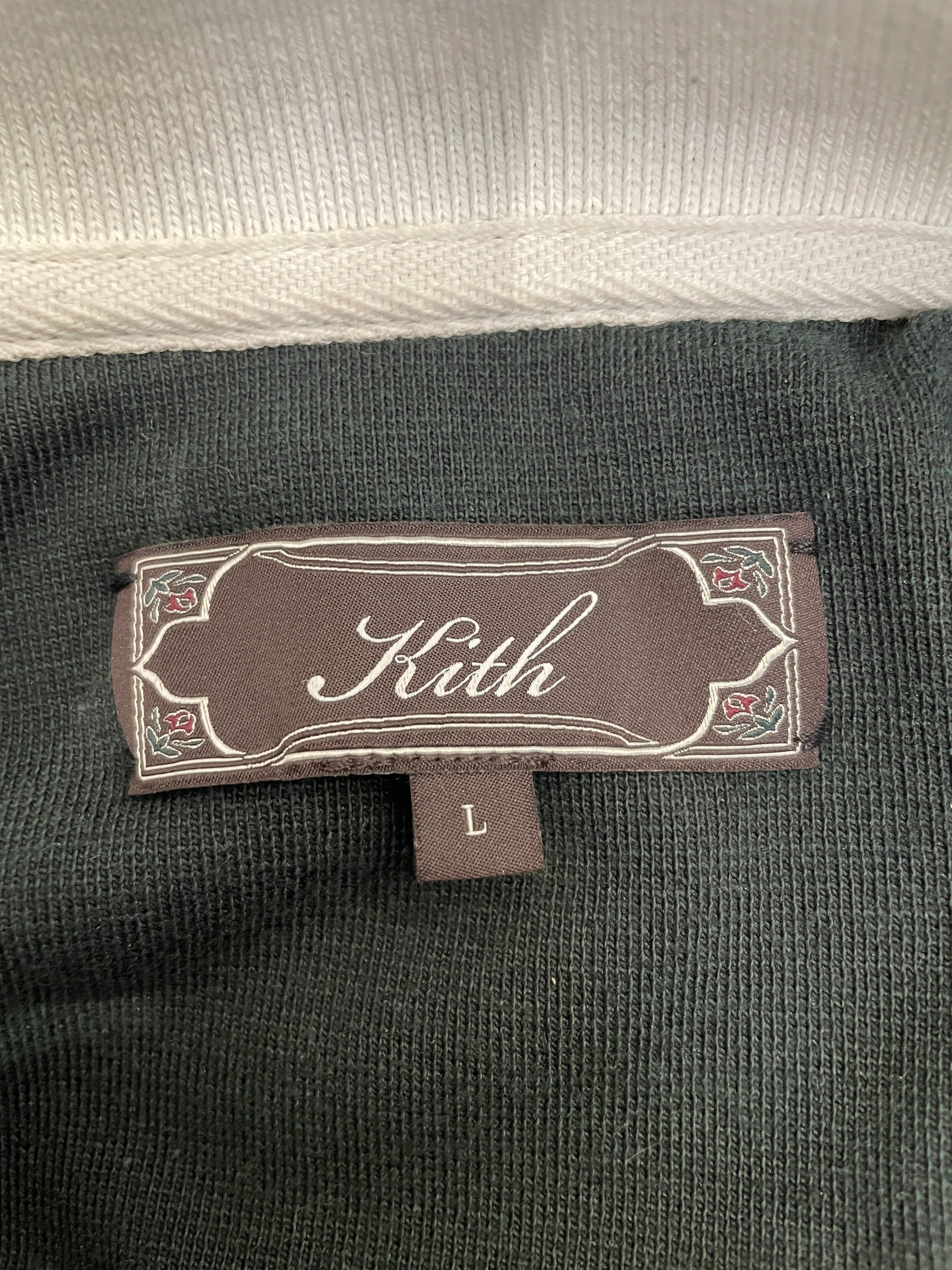 KITH/Polo Shirt/L/Cotton/GRN/Graphic/JACQUARD POLO view 3