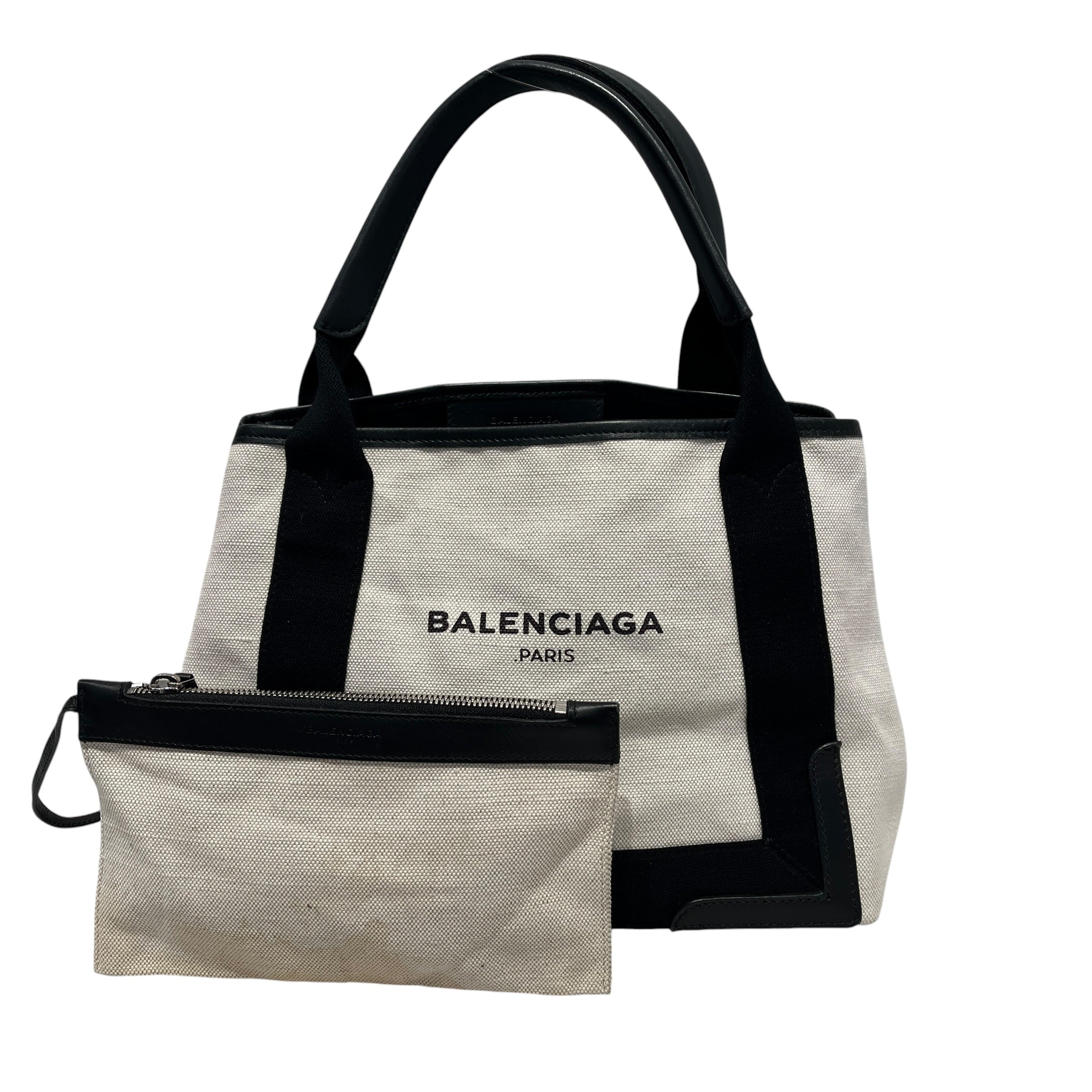 BALENCIAGA/Hand Bag/WHT/CABAS XS CANVAS TOTE view 1