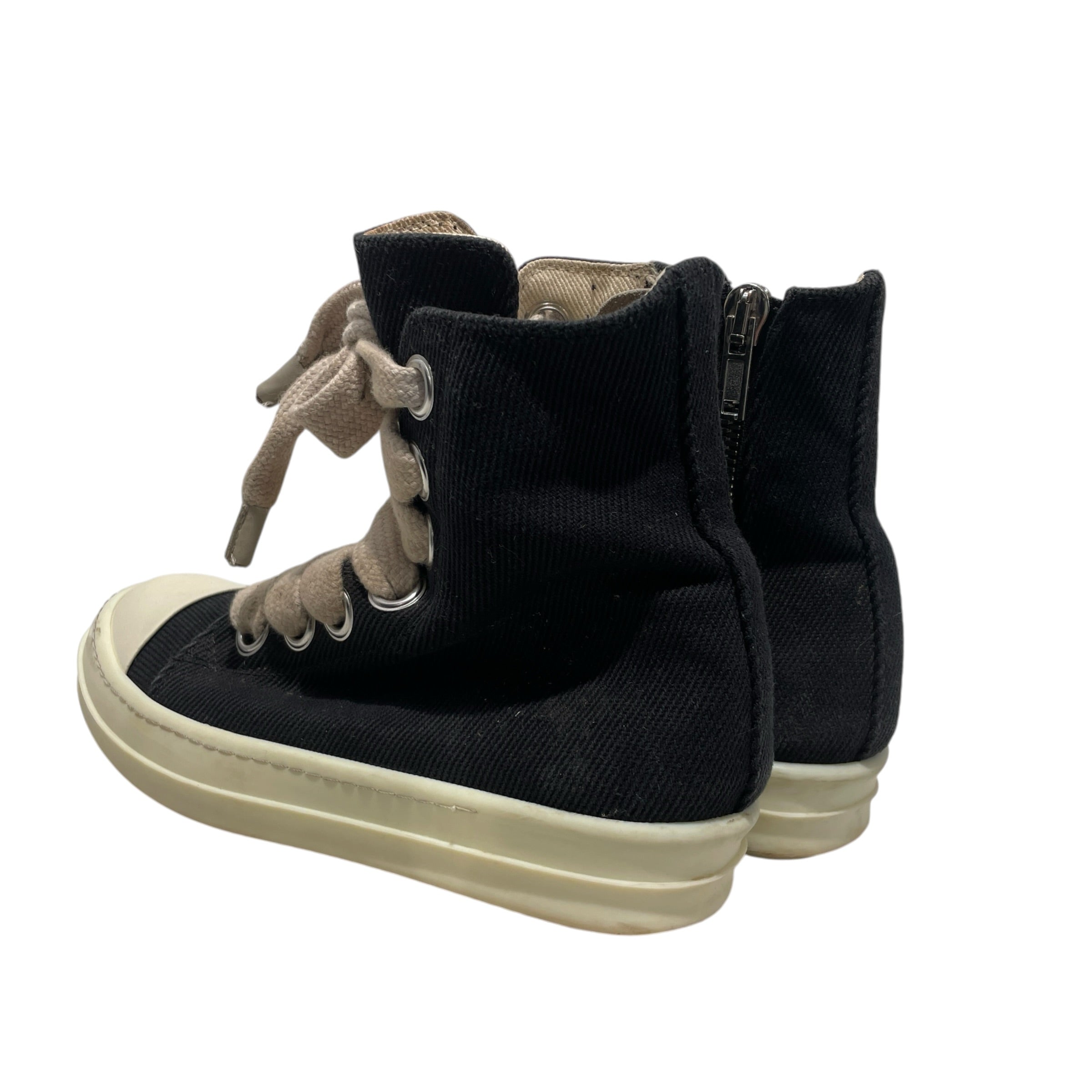 RICK OWENS DRKSHDW/Hi-Sneakers/EU 39/Cotton/BLK/Jumbo Lace view 2