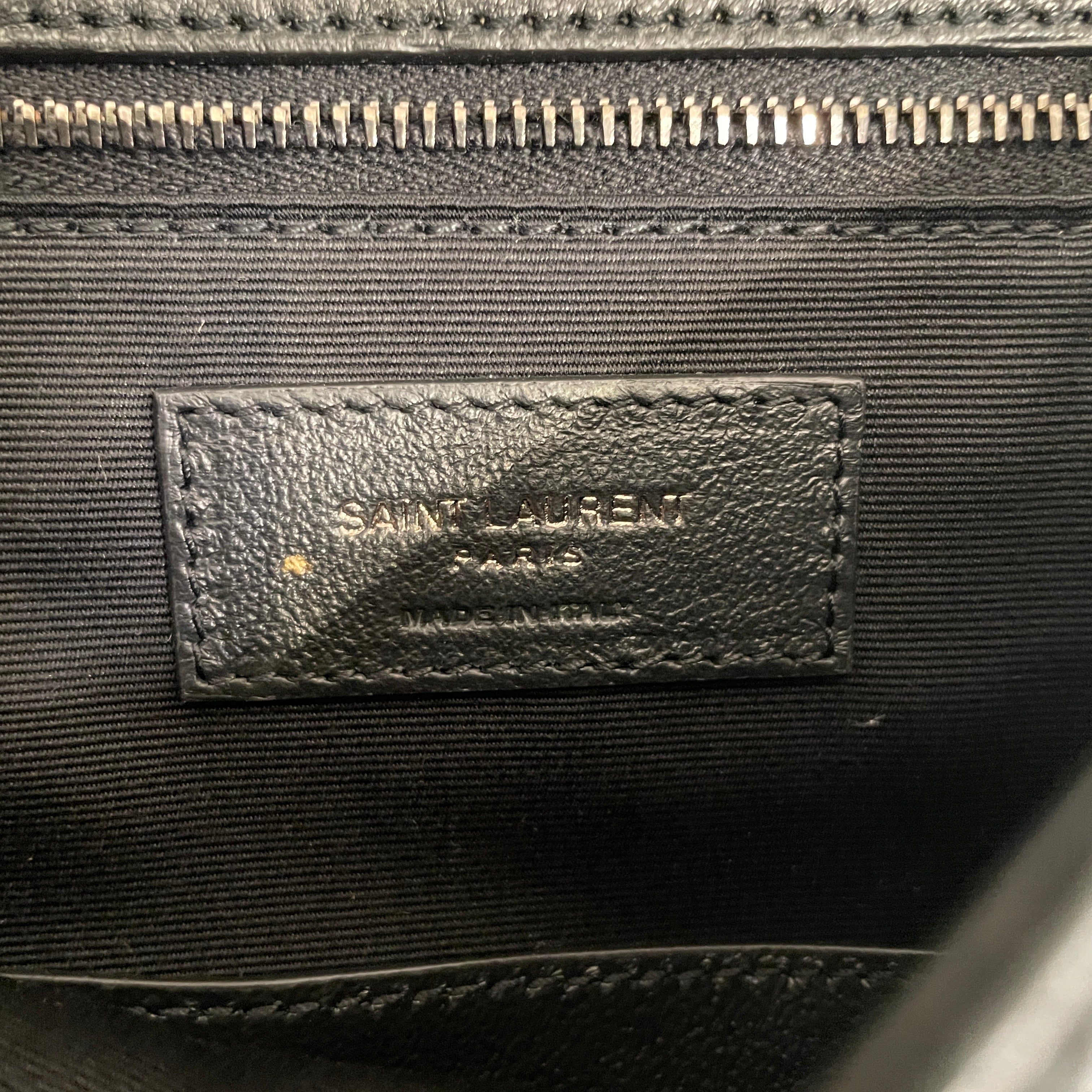 YVES SAINT LAURENT/Bag/Leather/BLK/DOUBLE MESSENGER view 6