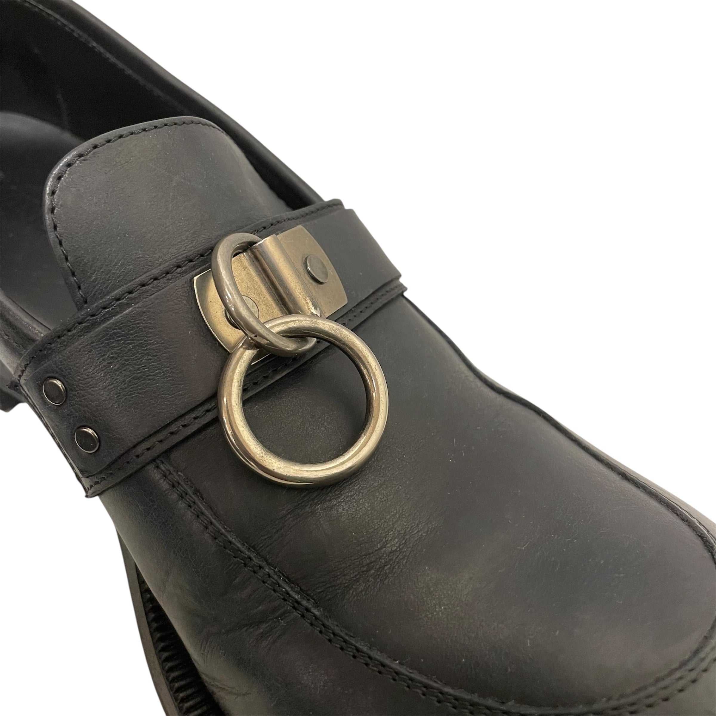 MARTINE ROSE/Dress Shoes/EU 44/BLK/O RING BULB SHOES view 5