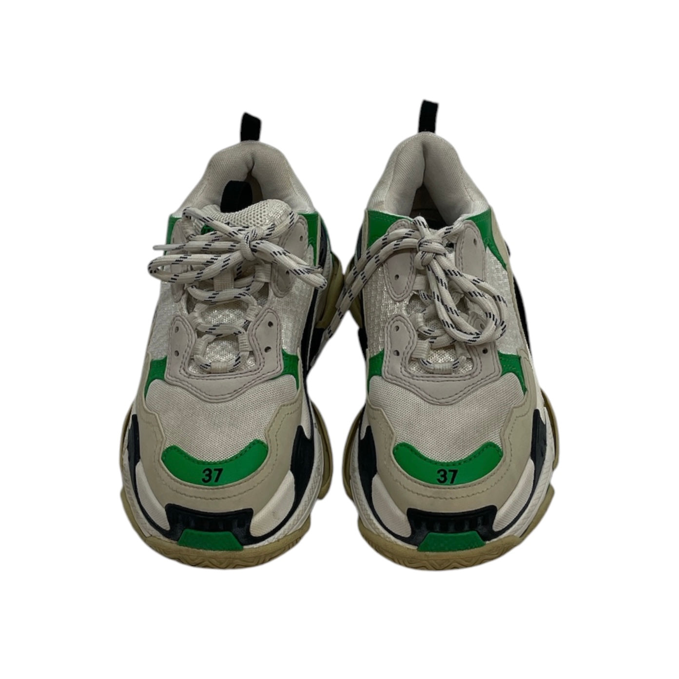 BALENCIAGA/Low-Sneakers/EU 37/Border/MLT/TRIPLE S GRN/BLK/WHT 37 view 3