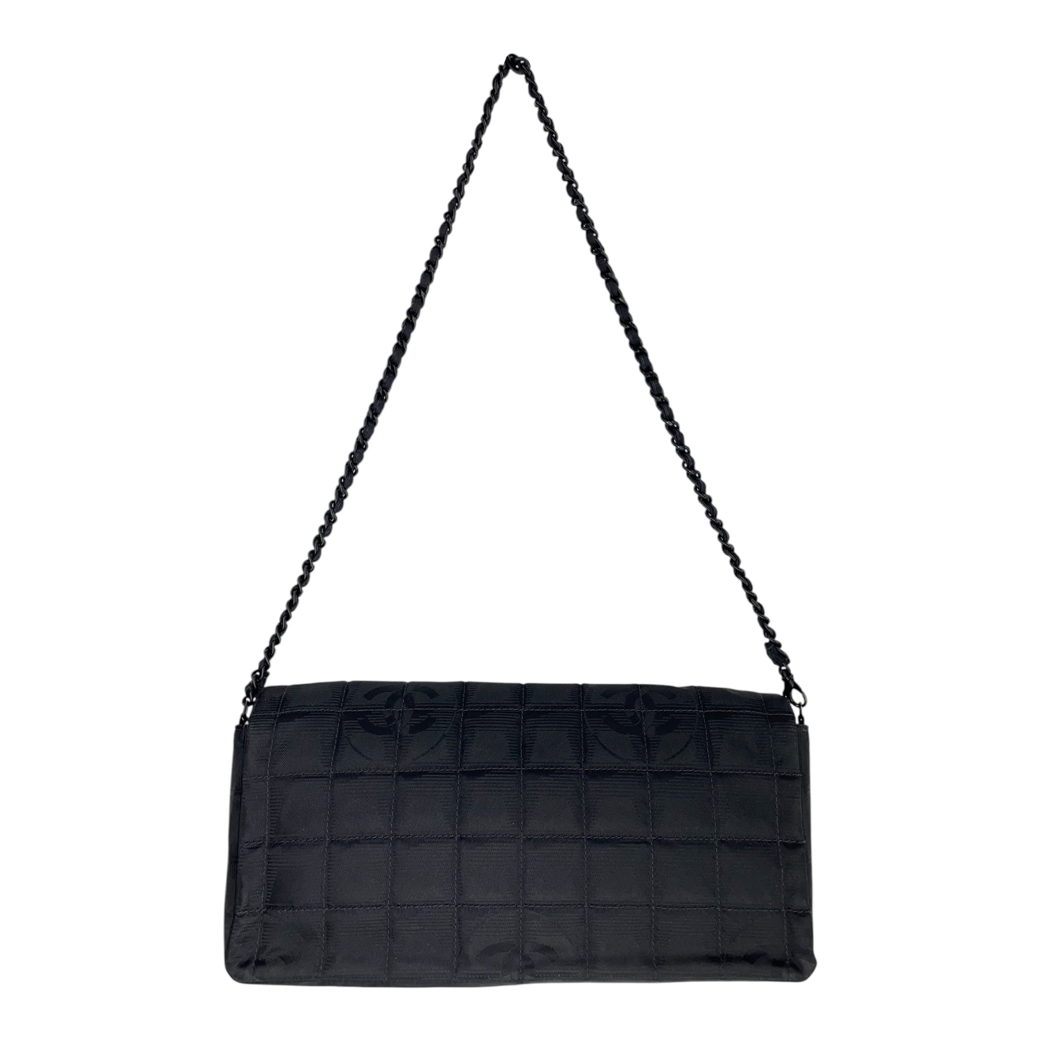 CHANEL/Hand Bag/Nylon/BLK/7731103 NYLON FLAP BAG view 2