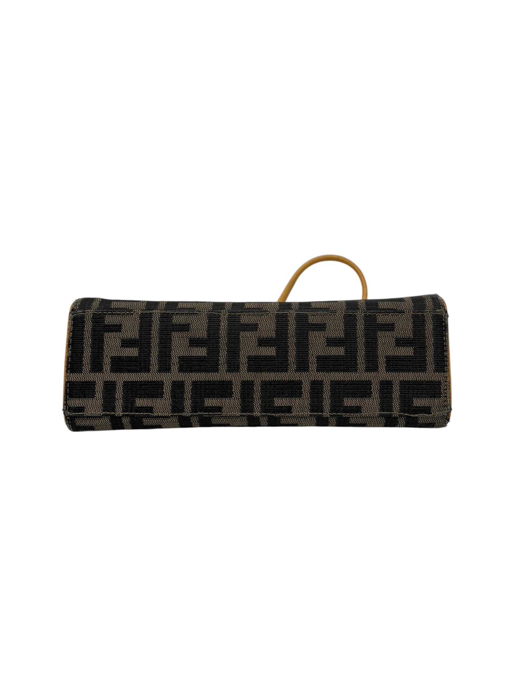FENDI/Hand Bag/Monogram/Cotton/BEG/ZUCCA HANDBAG view 3