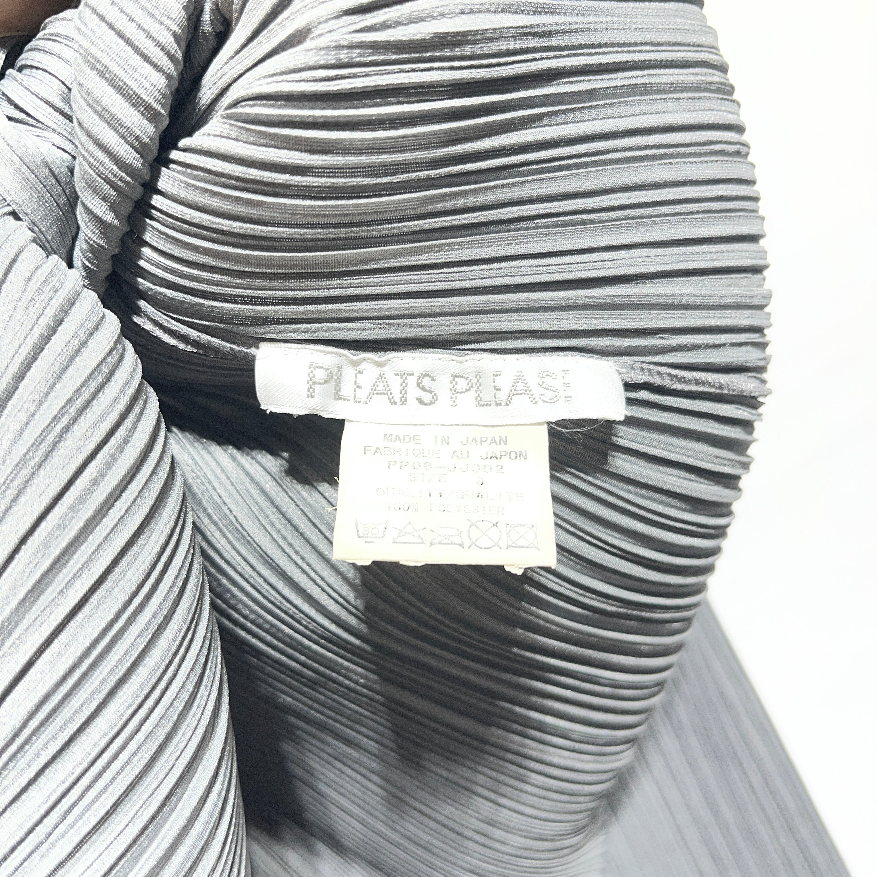 PLEATS PLEASE ISSEY MIYAKE/LS T-Shirt/S/Polyester/SLV/CREW NECK LONG SLEEVE BUTTON view 3