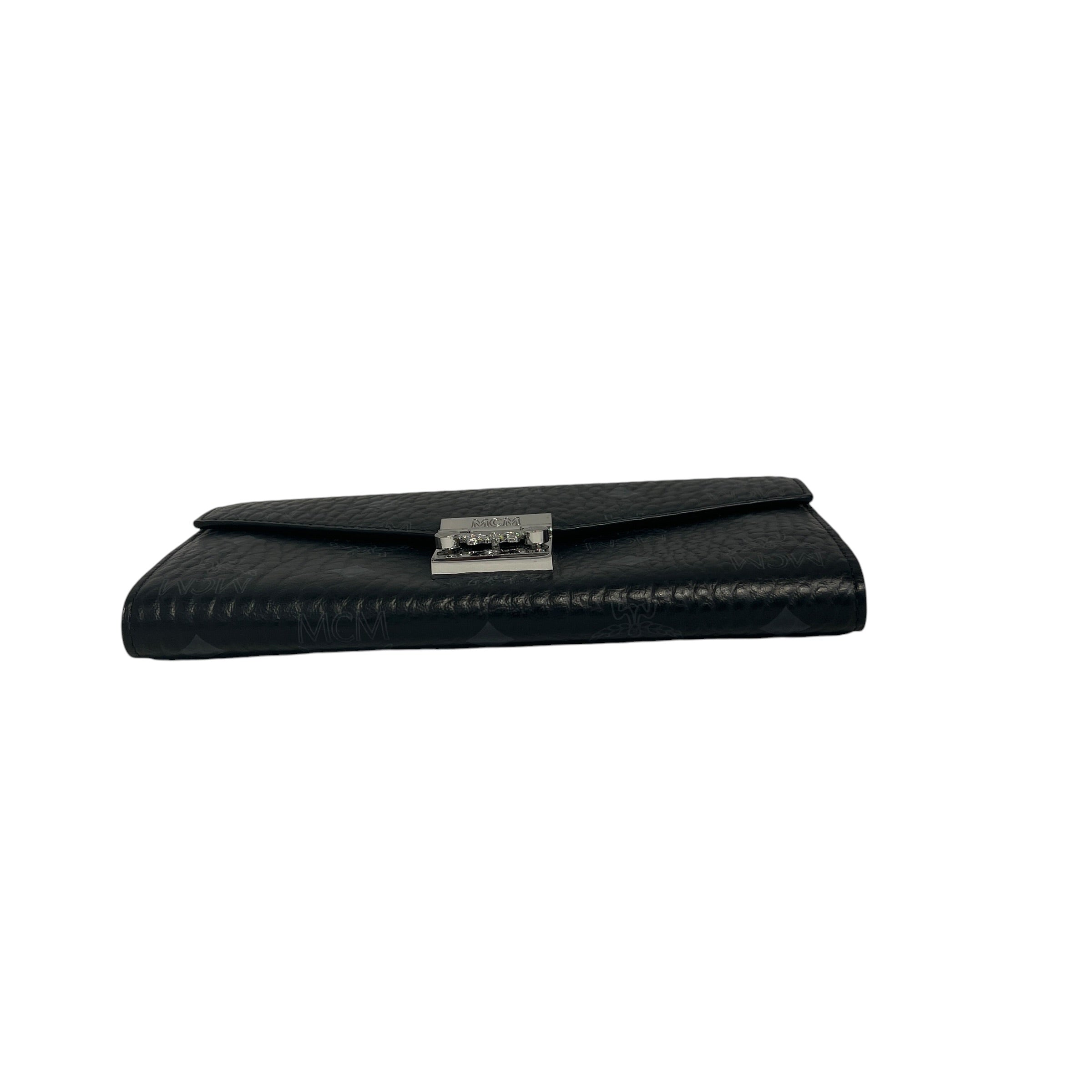 MCM/Cross Body Bag/Monogram/Leather/BLK/Tracy Wallet Crossbody view 4