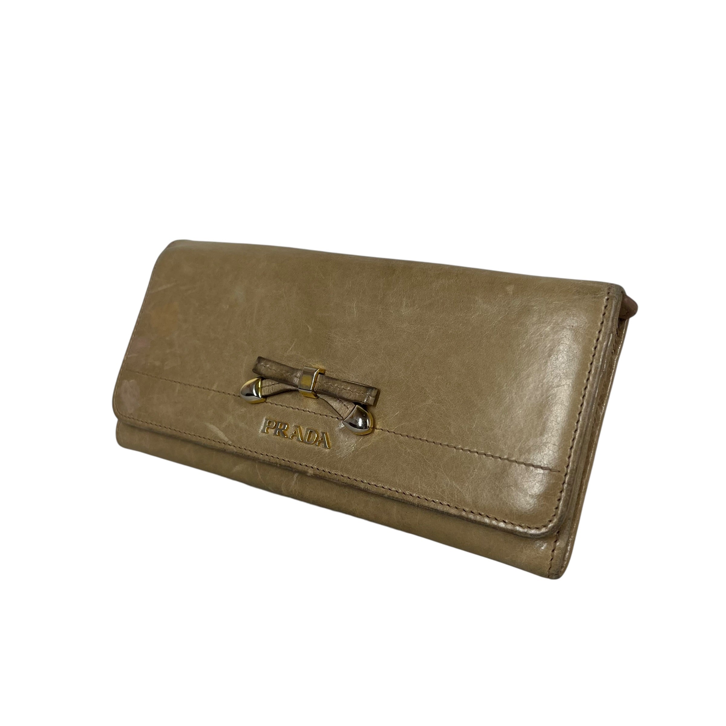 PRADA/Long Wallet/Leather/CML/Glace Continental long wallet view 1
