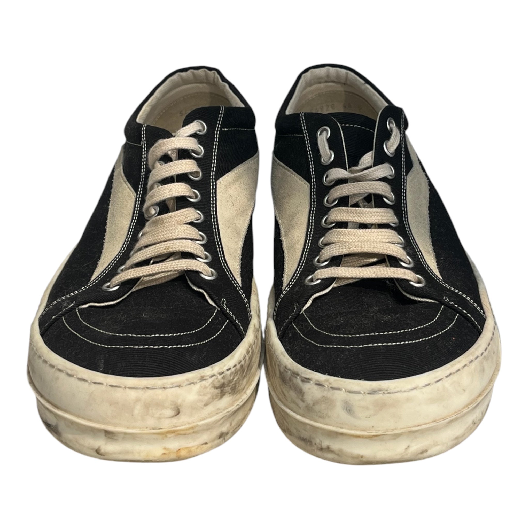 RICK OWENS DRKSHDW/Low-Sneakers/EU 46/BLK/vintage suede detail view 2