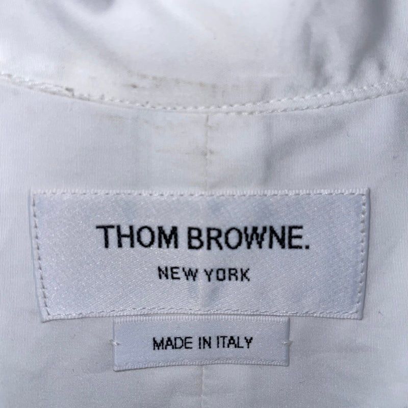 THOM BROWNE. NEW YORK/SS Dress/40/Floral Pattern/Cotton/WHT/RESORT 23 SAMPLE DRESS