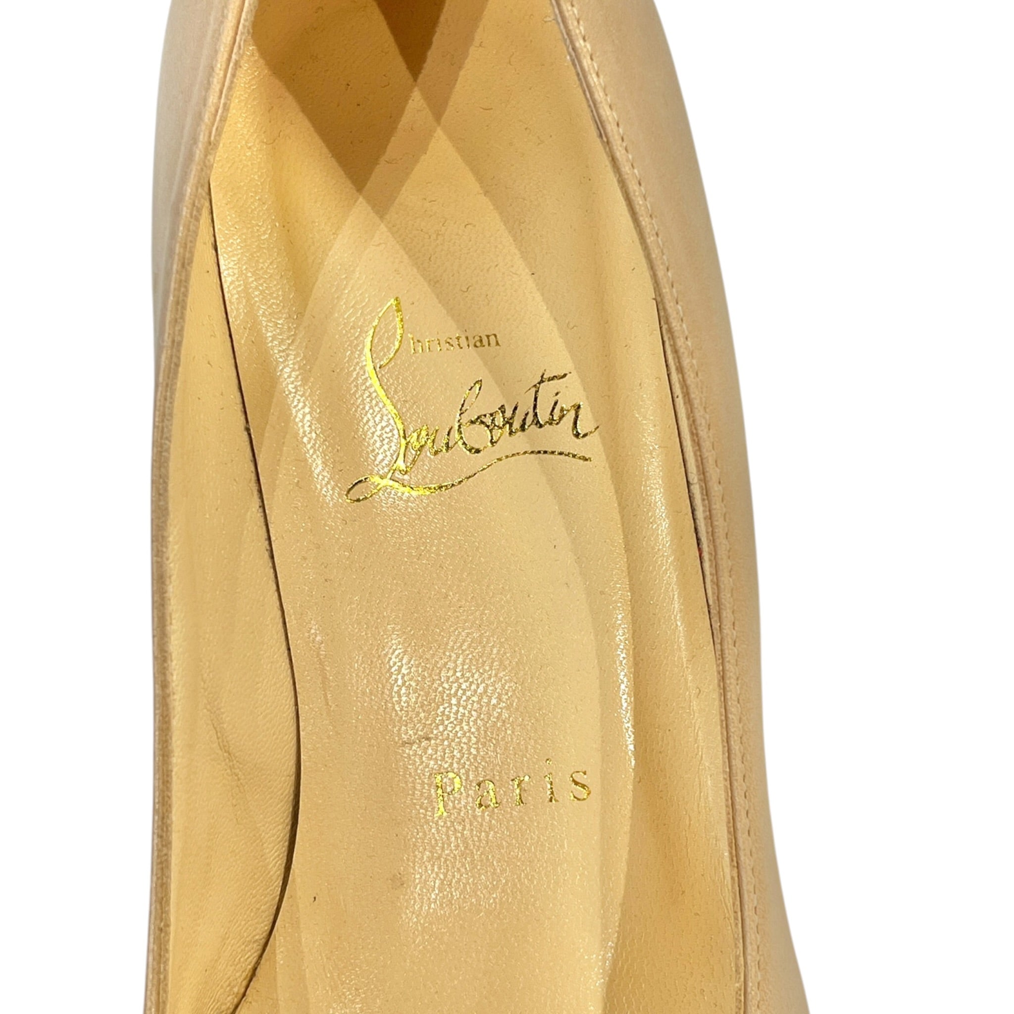 Christian Louboutin/Heels/Leather/BEG/Wedge Heel/PIPINA 55MM WEDGE view 3