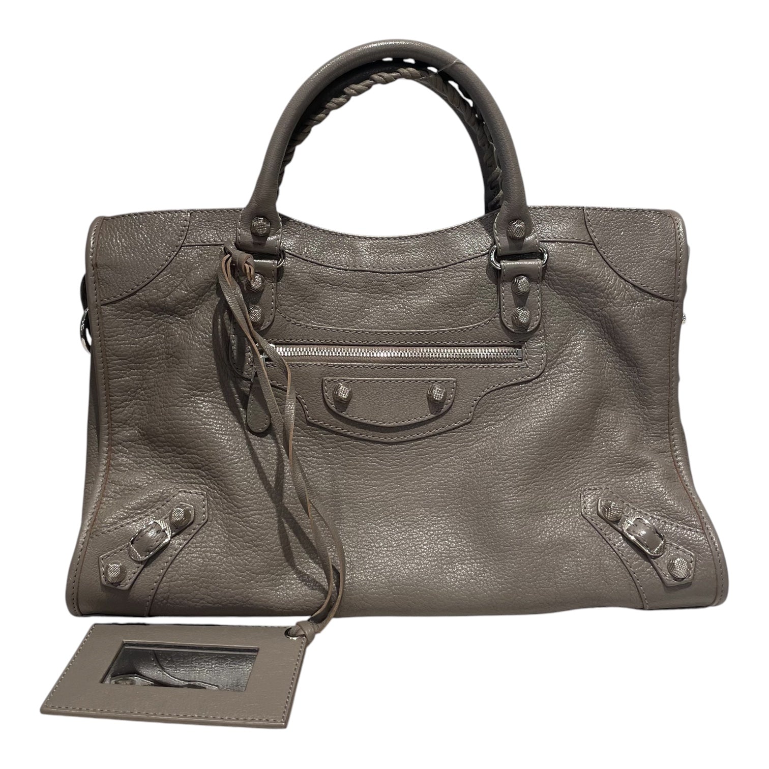 BALENCIAGA/Bag/Leather/GRY/Lambskin Le City view 1