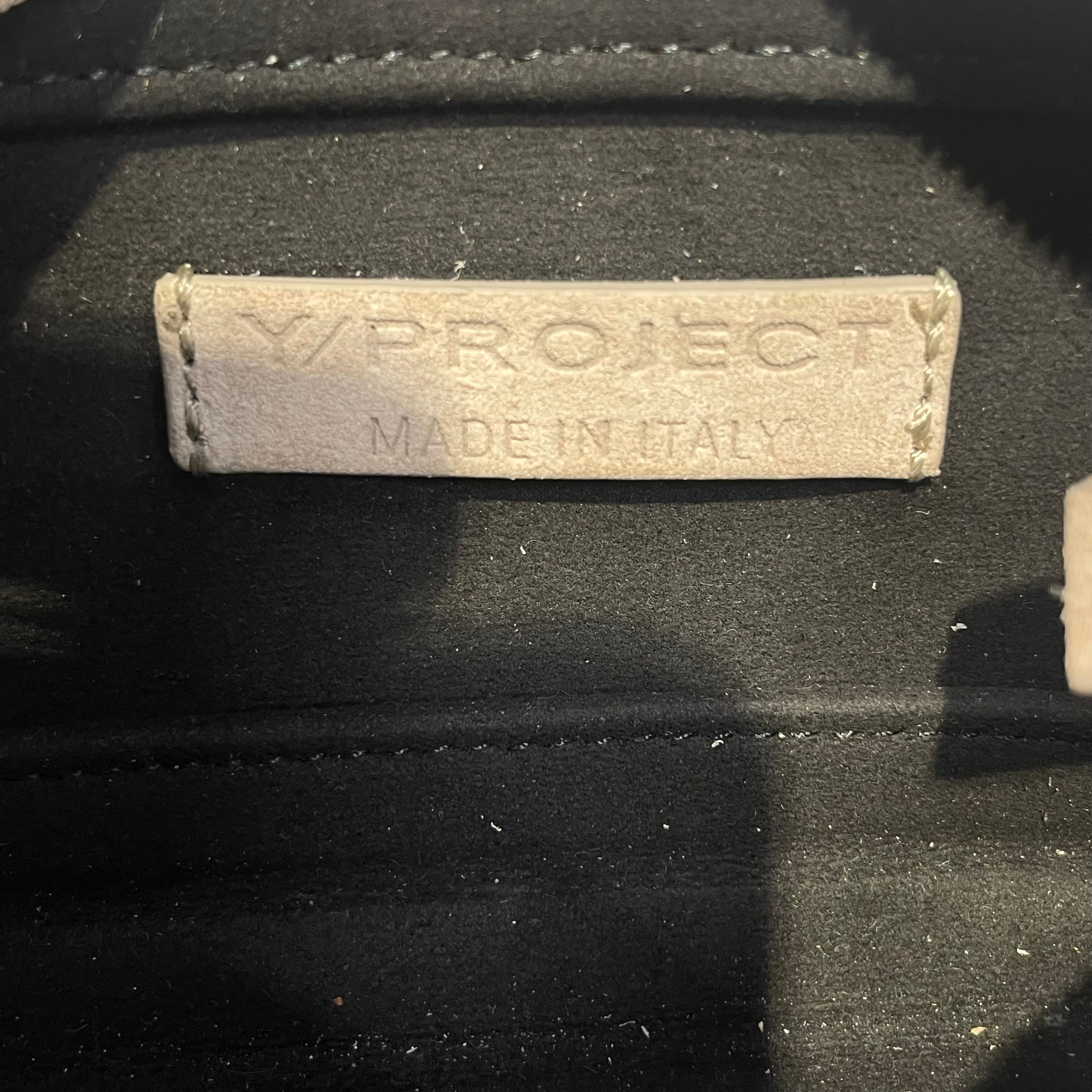 Y/PROJECT/Bag/Suede/BEG/suede accordian bag view 3