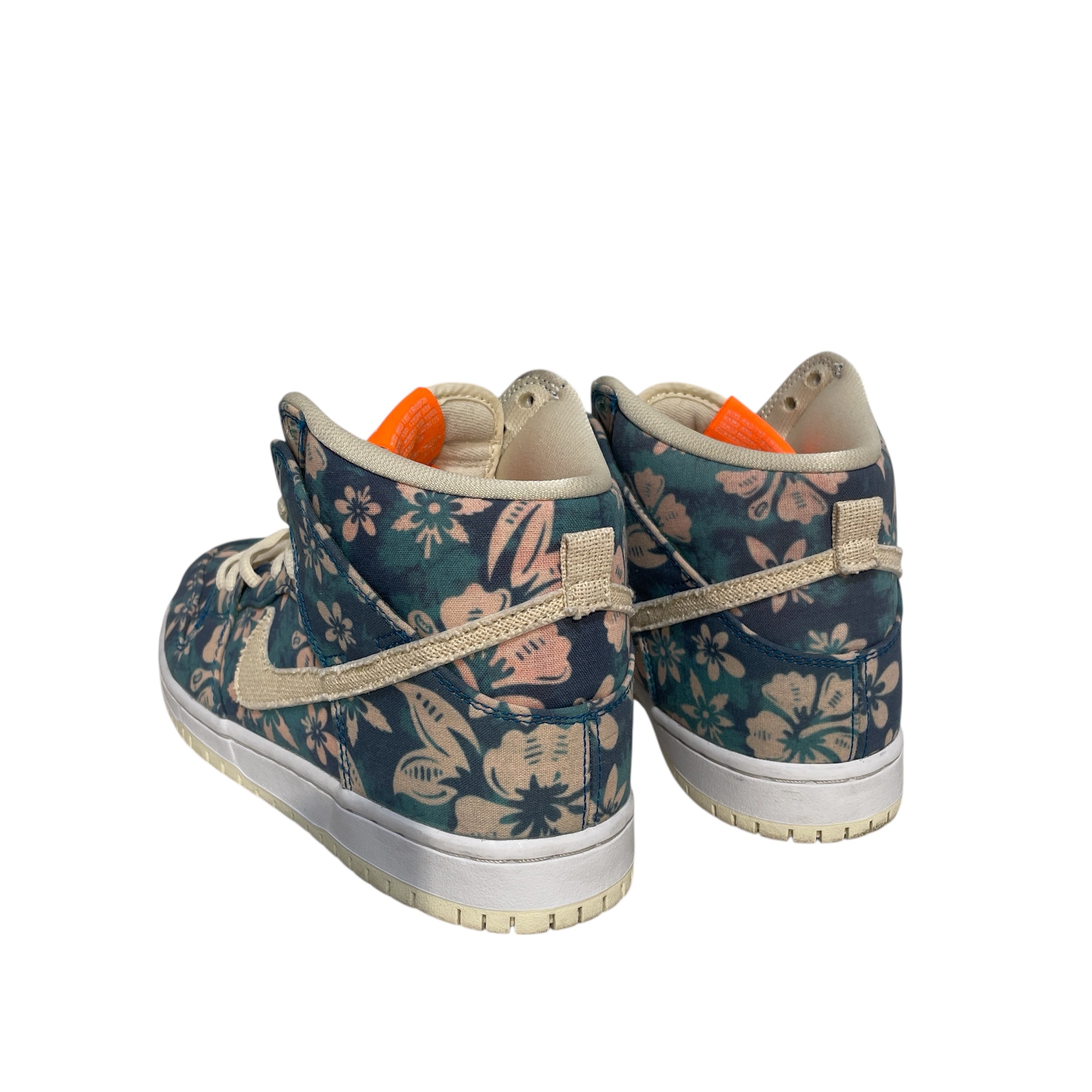 NIKE SB/Hi-Sneakers/US 8.5/All Over Print/Cotton/BLU/Dunk SB High Hawaii Maui Wowie view 2