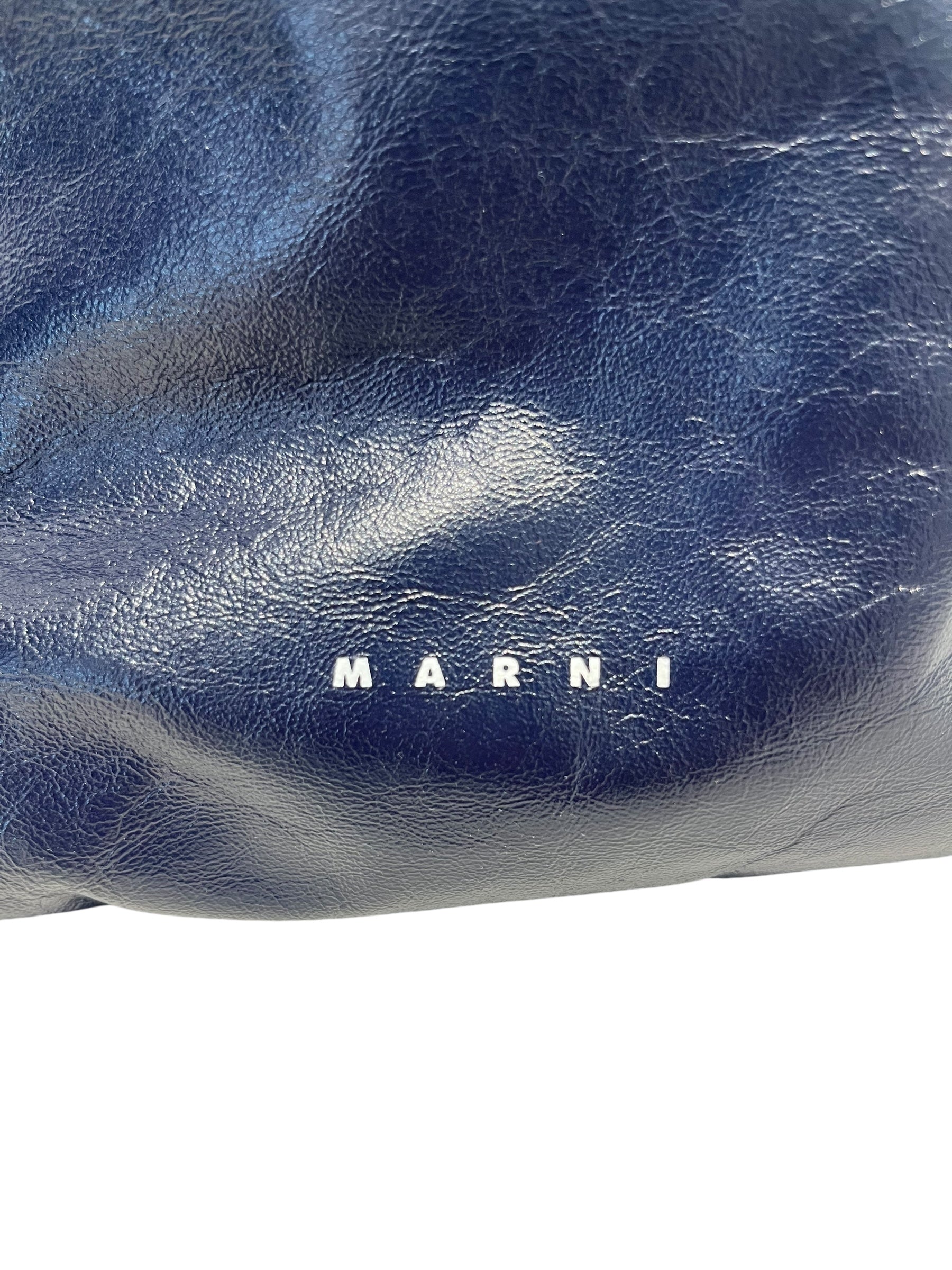 MARNI/Cross Body Bag/Leather/NVY/BLACK AND NAVY MARNI BAG view 4