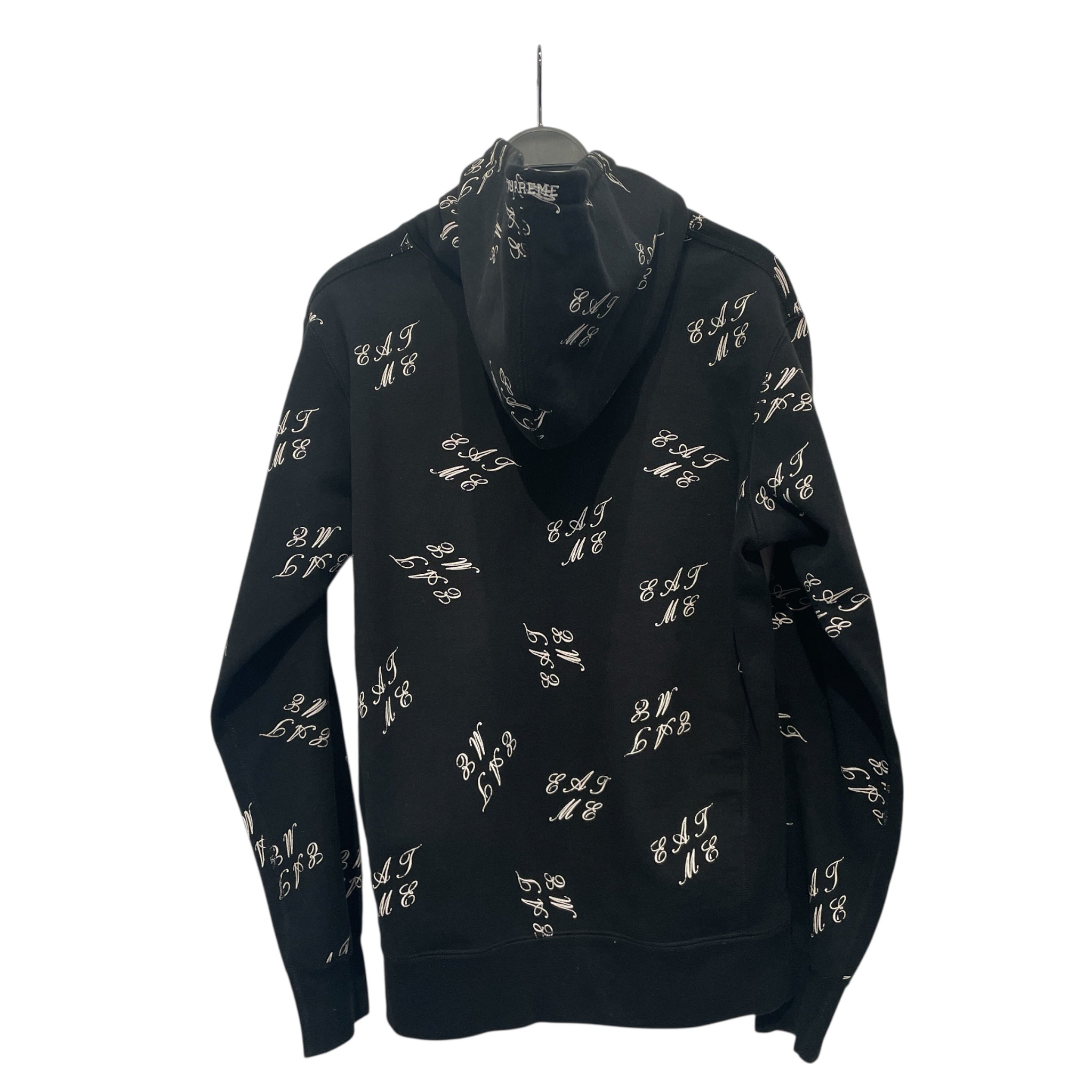Supreme/Hoodie/L/All Over Print/Cotton/BLK/EAT ME view 2