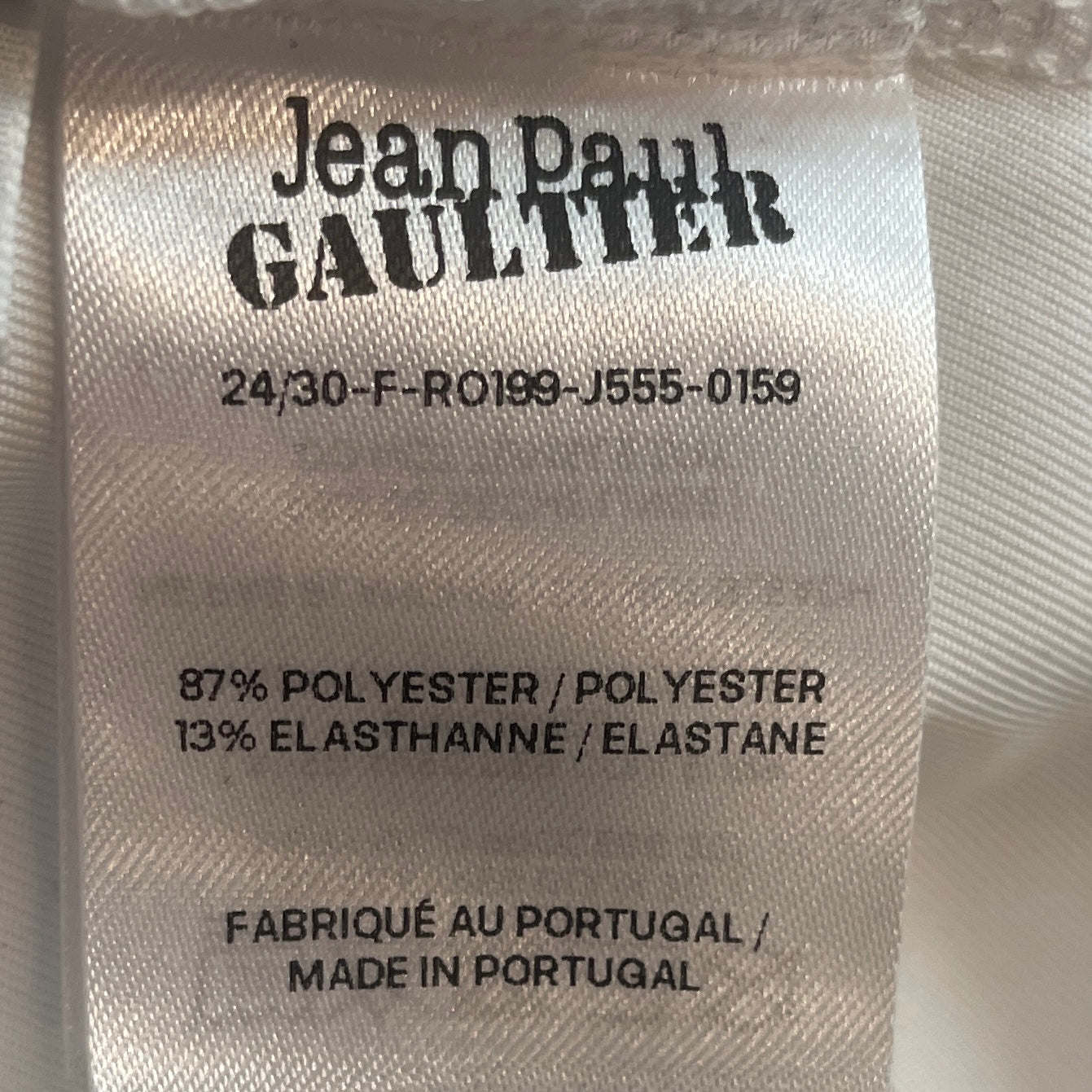 Jean Paul Gaultier/Dress/XL/Graphic/Nylon/WHT/24/30-F-RO199-J555-0159 view 3