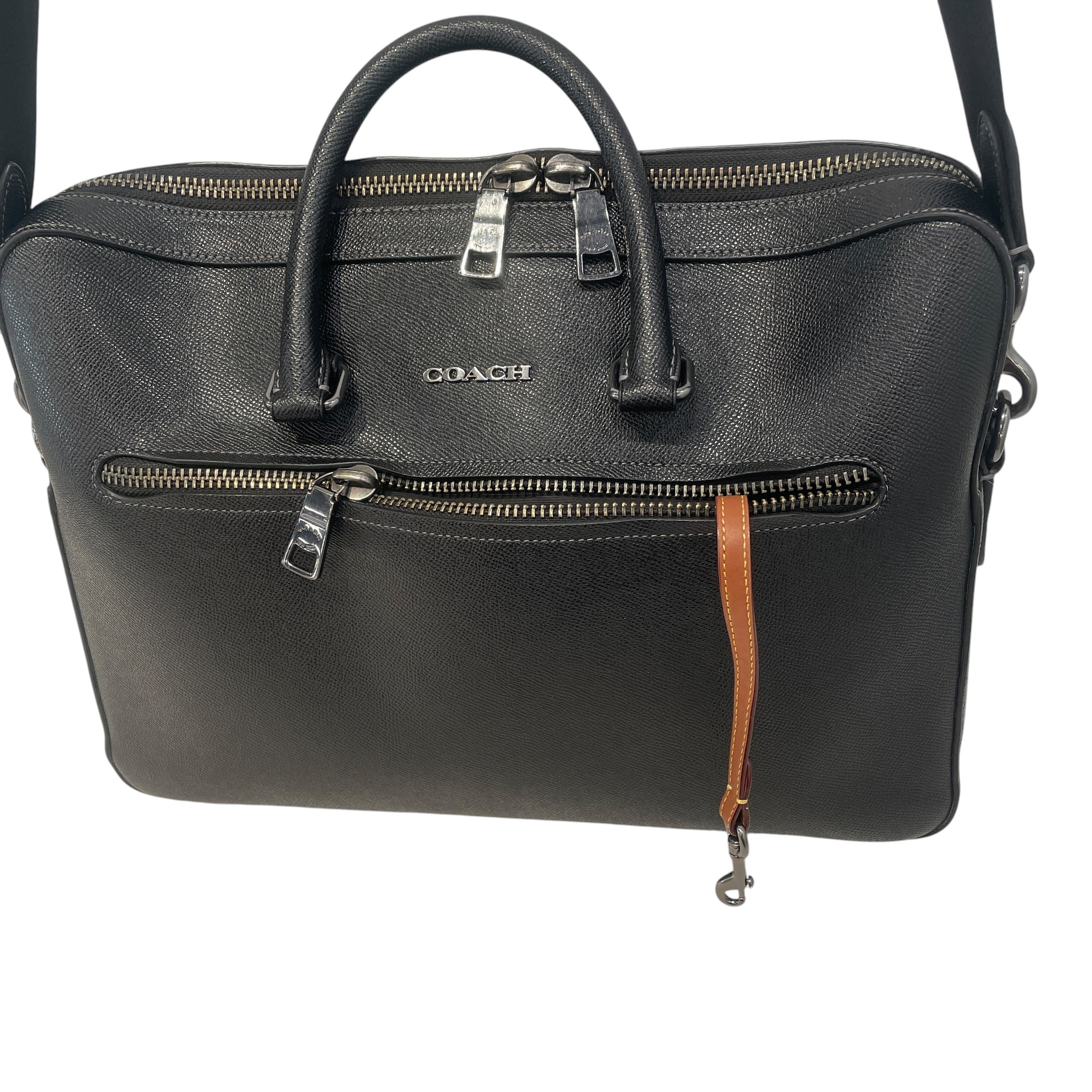 COACH/Briefcase/Leather/BLK/Ethan Slim Brief view 5