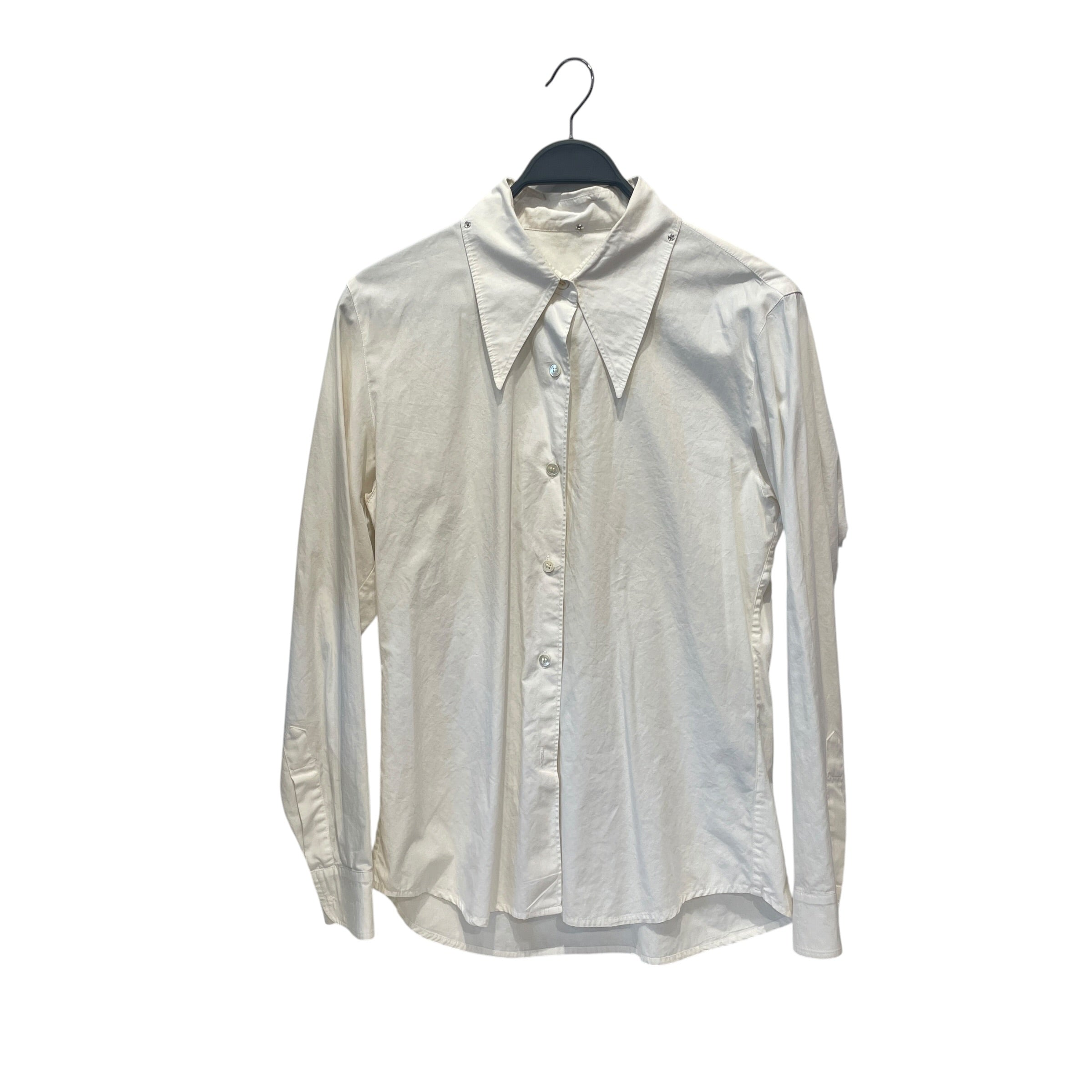 ANN DEMEULEMEESTER/LS Shirt/40/Cotton/WHT/ view 1