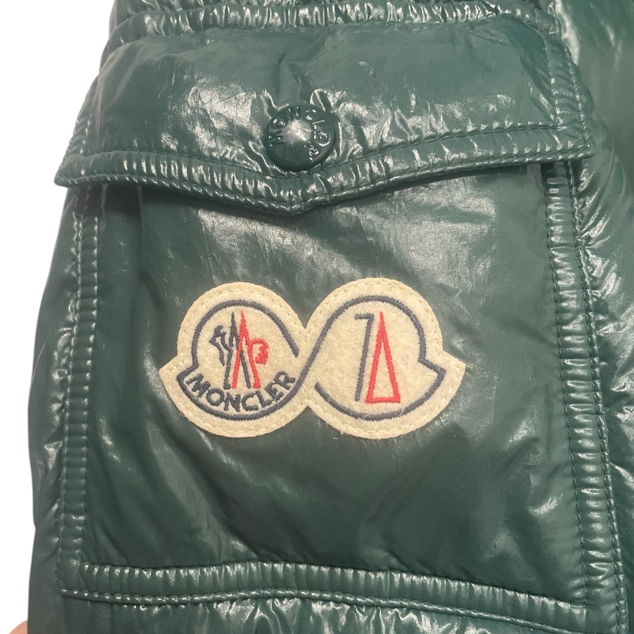 MONCLER/Coat/4/Nylon/GRN/GLOSSY PUFFER COAT view 6