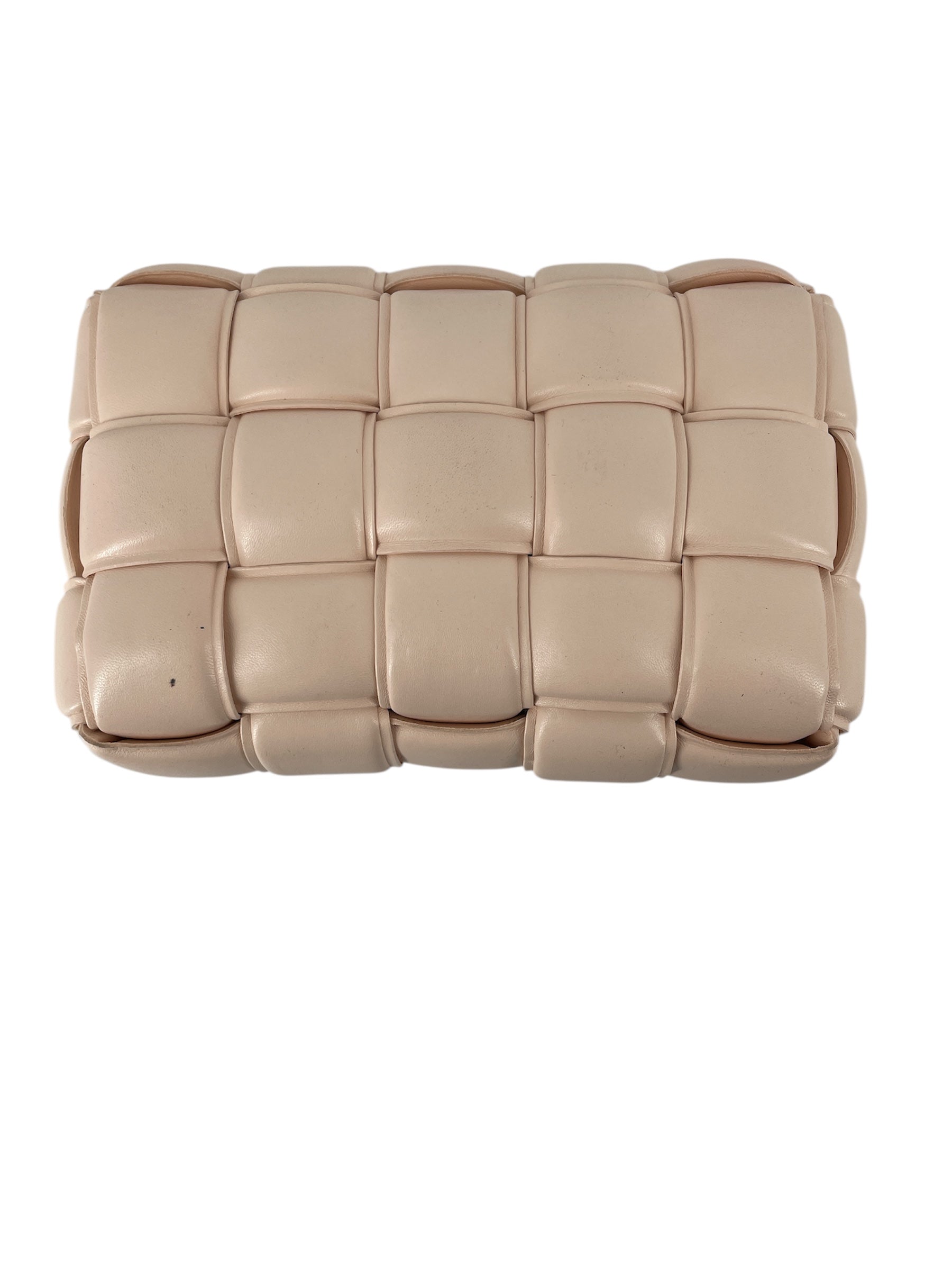 BOTTEGA VENETA/Cross Body Bag/Leather/PNK/LIGHT PINK, WOVEN, GOLD view 2