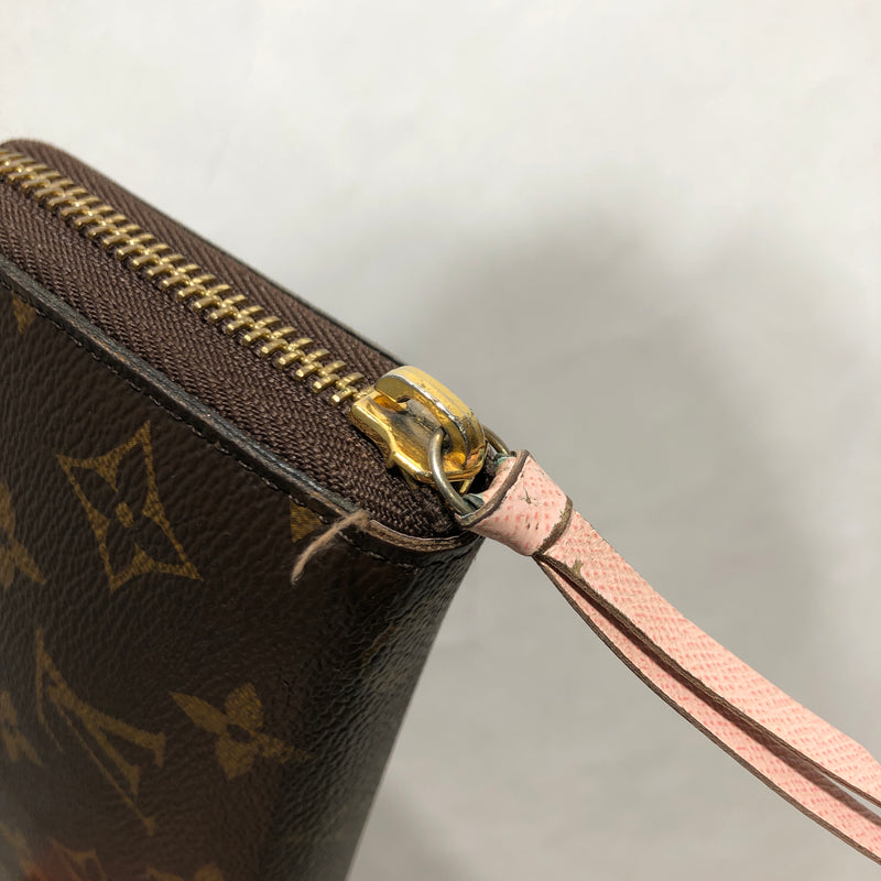 LOUIS VUITTON/Long Wallet/Monogram/Cotton/BRW/ CLEMENCE WALLET