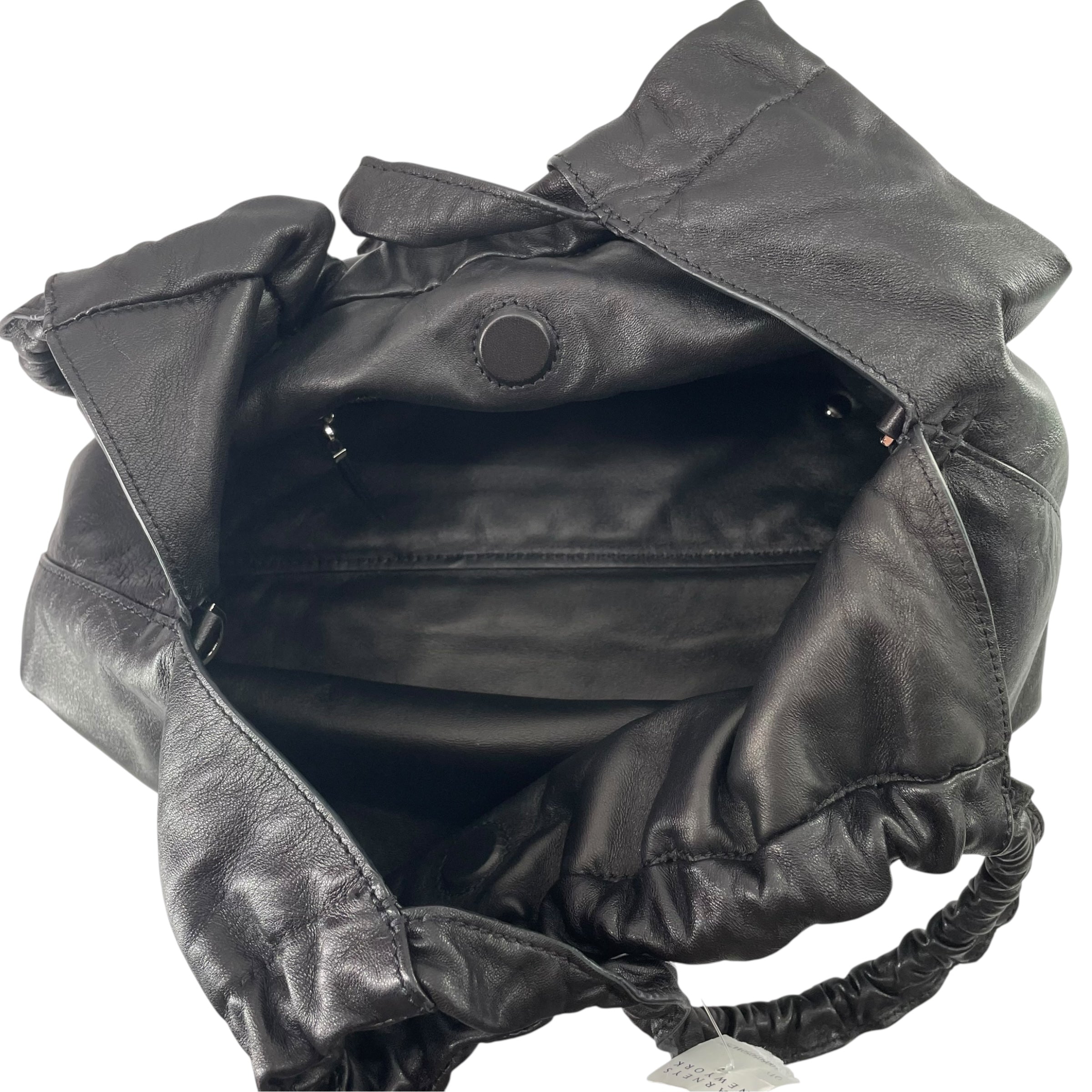 THE ROW/Hand Bag/Leather/BLK/SCRUNCHED HANDLES view 4
