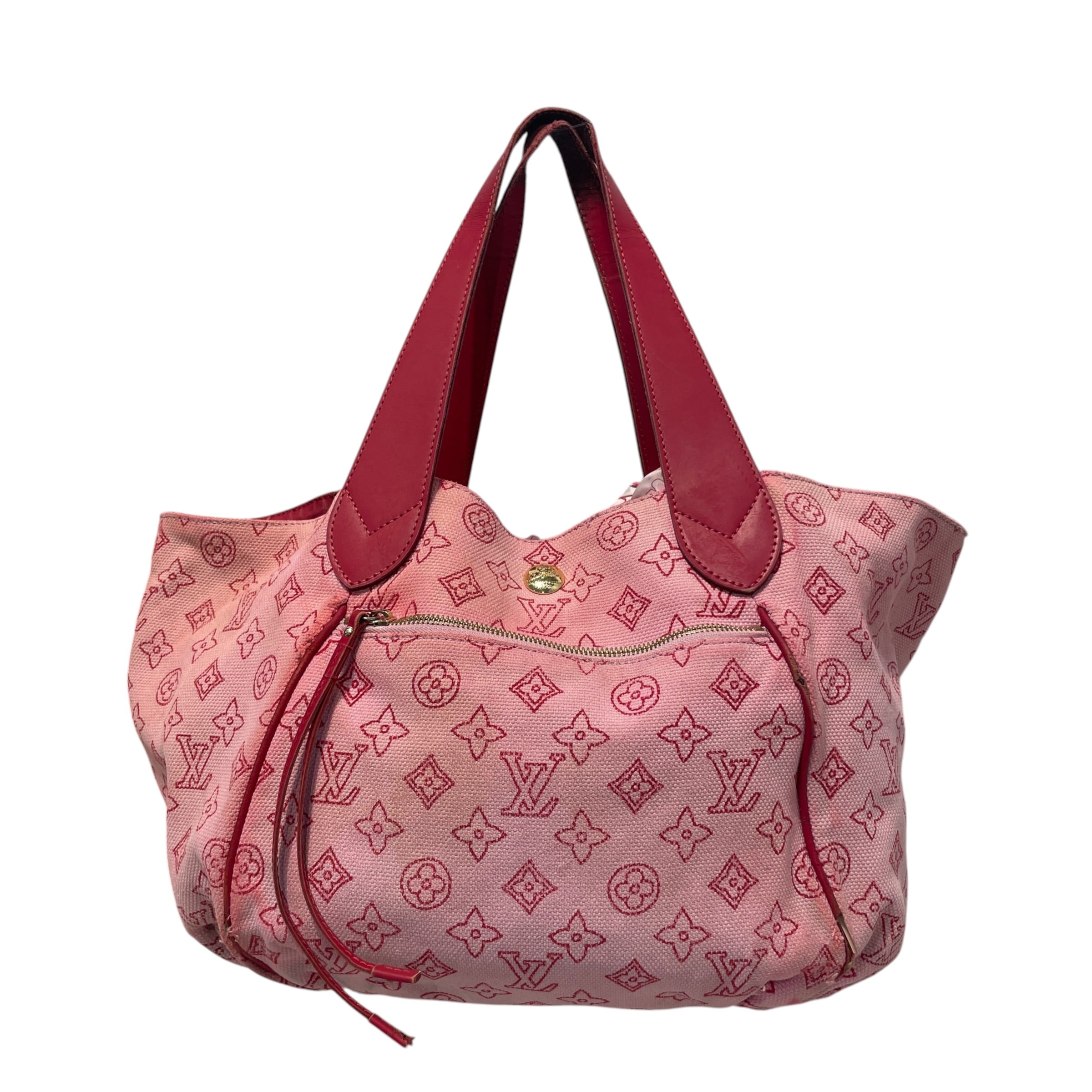 LOUIS VUITTON/Hand Bag/Monogram/Cotton/PNK/Ipanema GM view 2