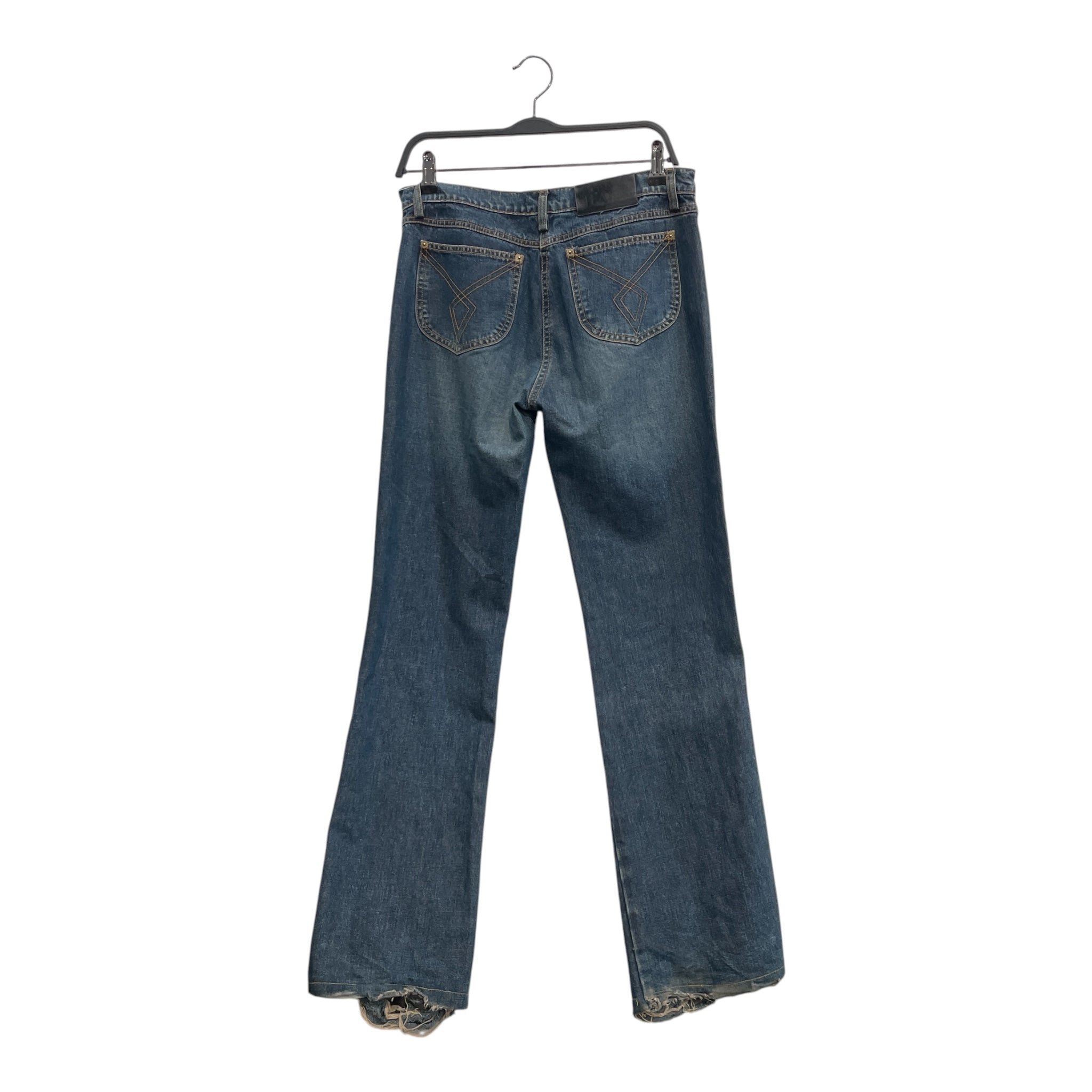 PLEIN SUD/Bottoms/Denim/NVY/RIPPED/FLARE view 2