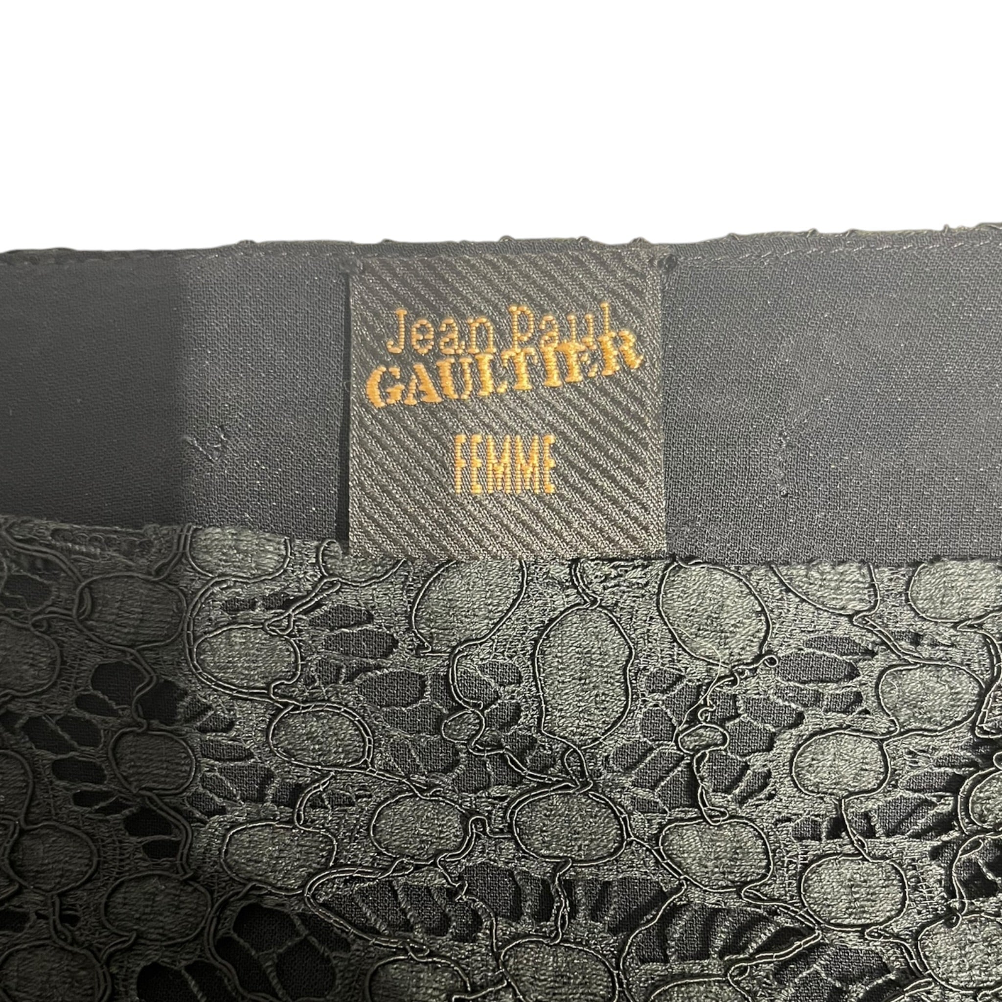 Jean Paul Gaultier/Dress/M/Polyester/BLK/FEMME view 3
