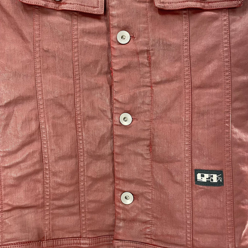 RICK OWENS DRKSHDW/Vest/S/Denim/RED/OPEN BACK