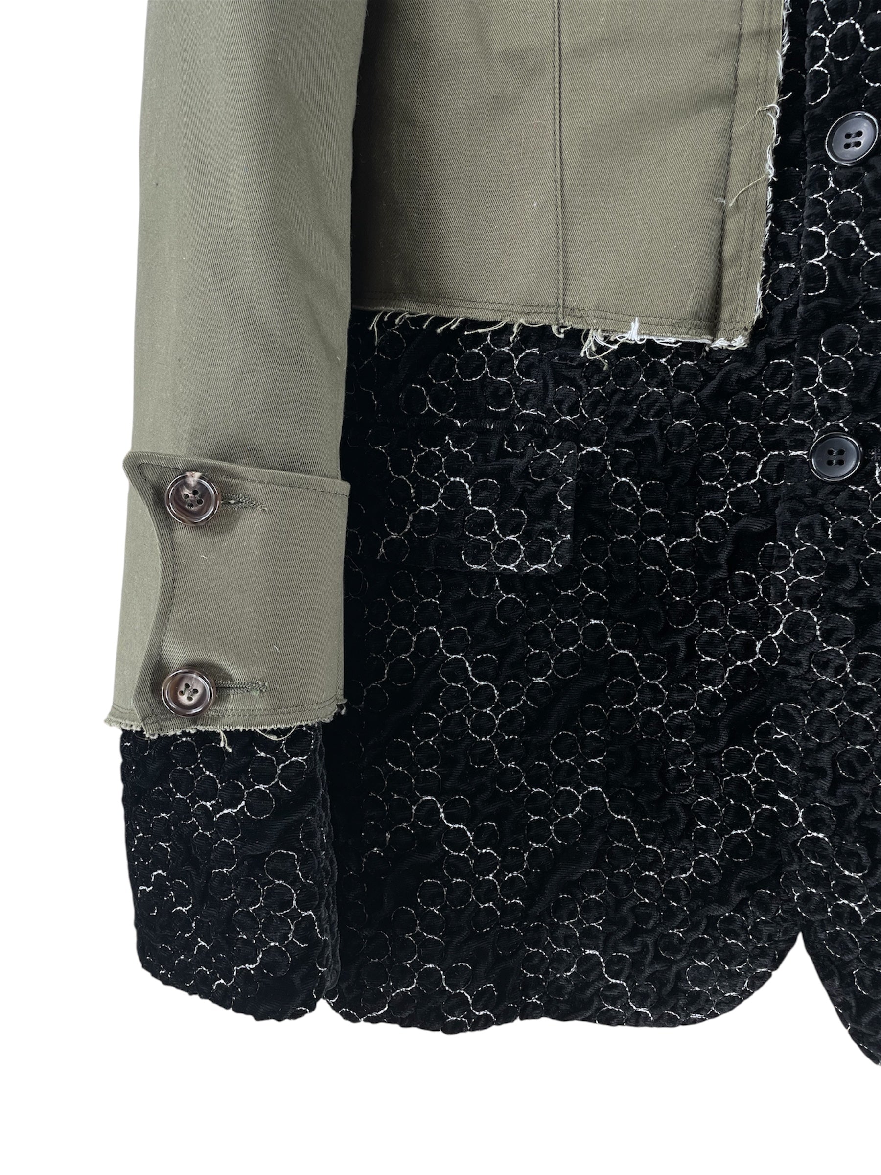 COMME des GARCONS/Trench Coat/S/Cotton/GRN/RUNWAY FALL 2025 view 3
