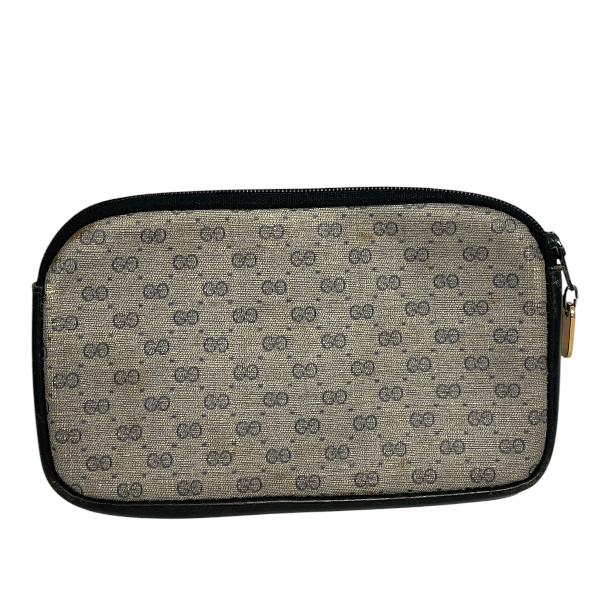 GUCCI/Pouch/Monogram/Cotton/GRY/48W9JYV, BLUE TRIM view 2